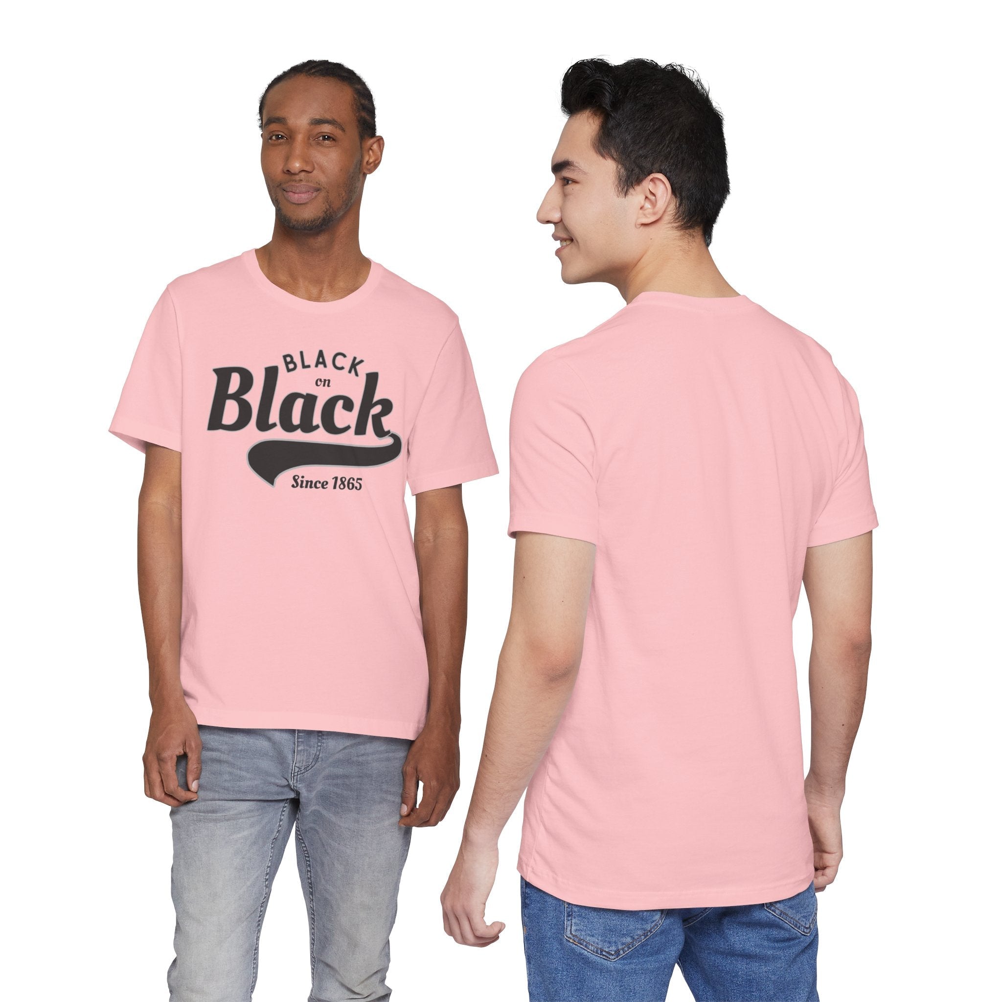 Vintage Style Unisex Jersey Tee - Black Since 1865, Retro T-Shirt, Casual Wear, Gift Idea, Everyday Fashion