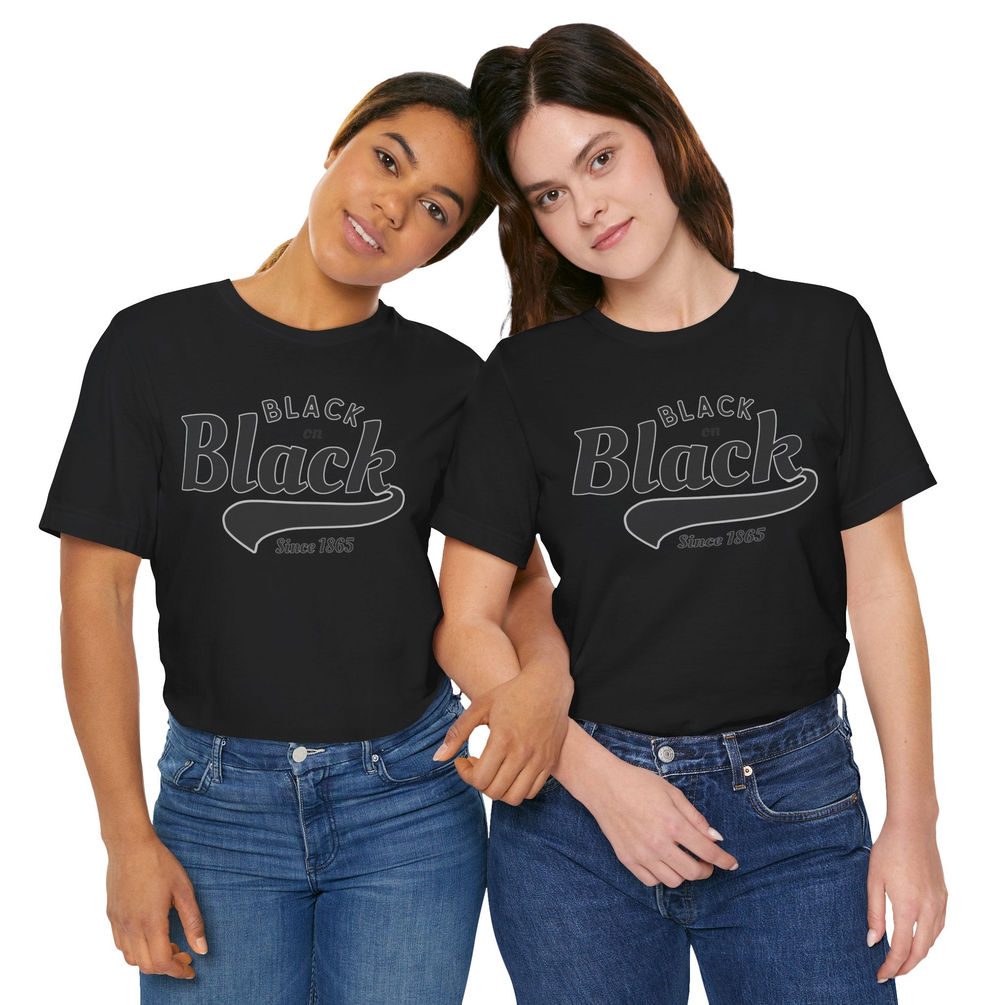 Vintage Style Unisex Jersey Tee - Black Since 1865, Retro T-Shirt, Casual Wear, Gift Idea, Everyday Fashion