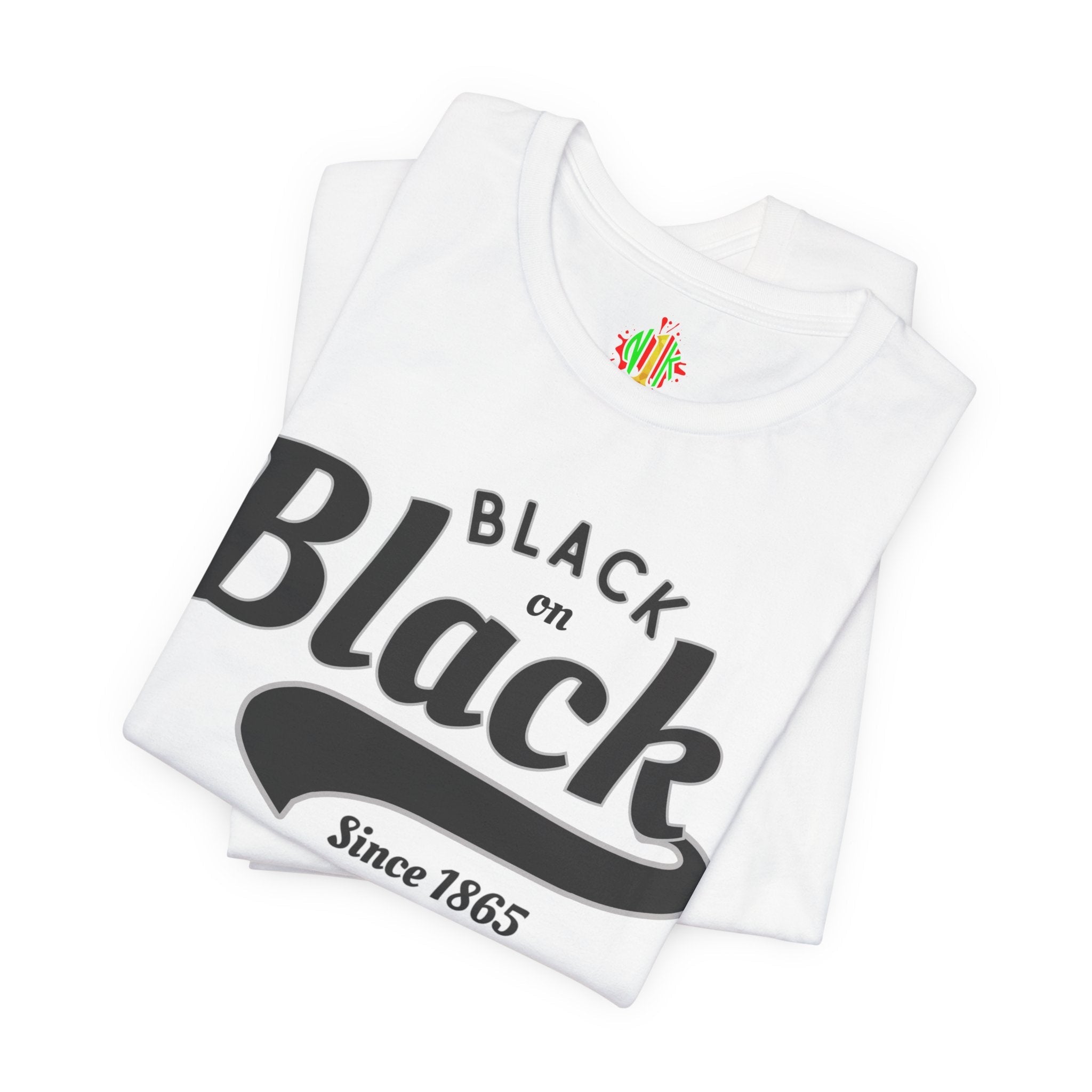 Vintage Style Unisex Jersey Tee - Black Since 1865, Retro T-Shirt, CasT-ShirtVintage Style Unisex Jersey Tee