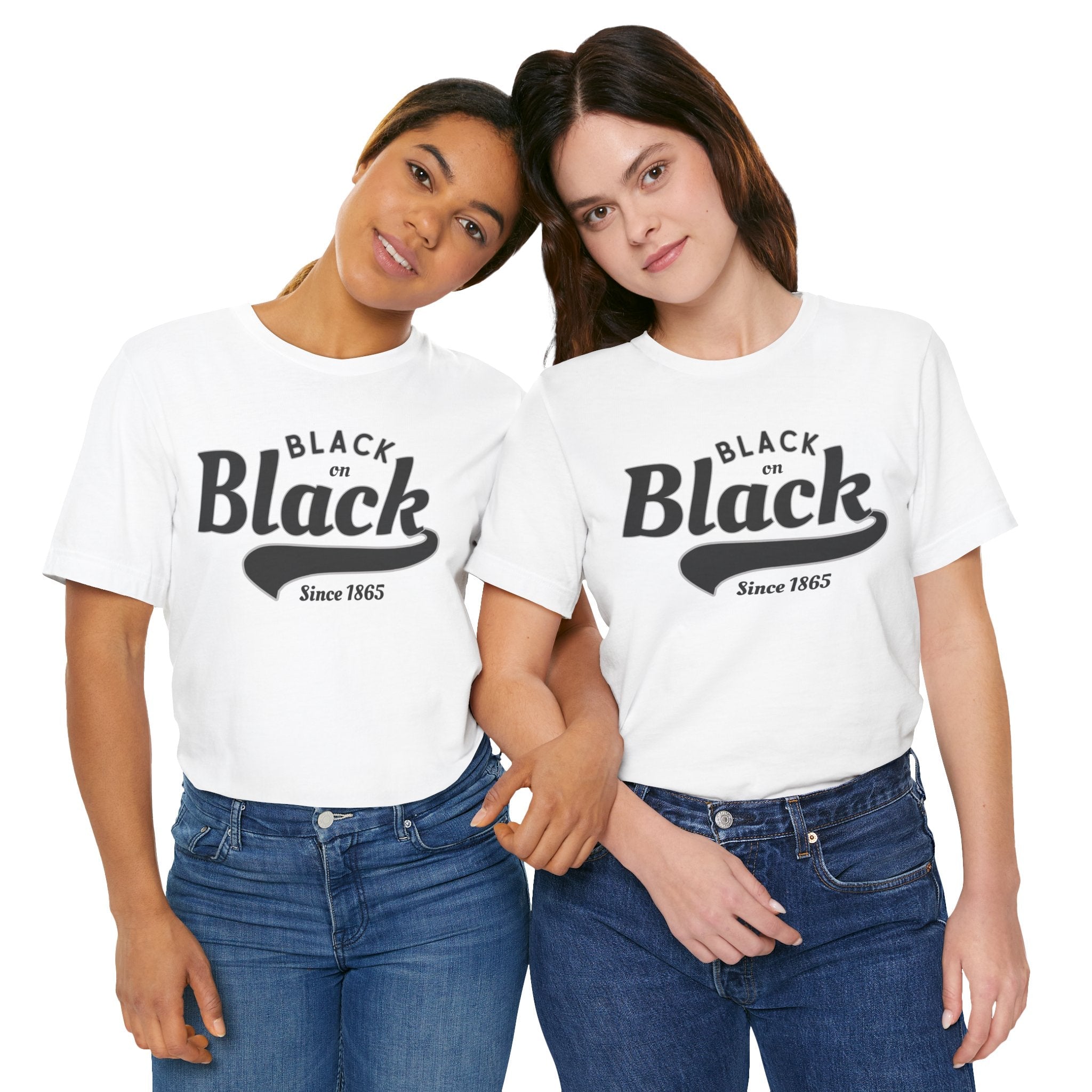 Vintage Style Unisex Jersey Tee - Black Since 1865, Retro T-Shirt, Casual Wear, Gift Idea, Everyday Fashion