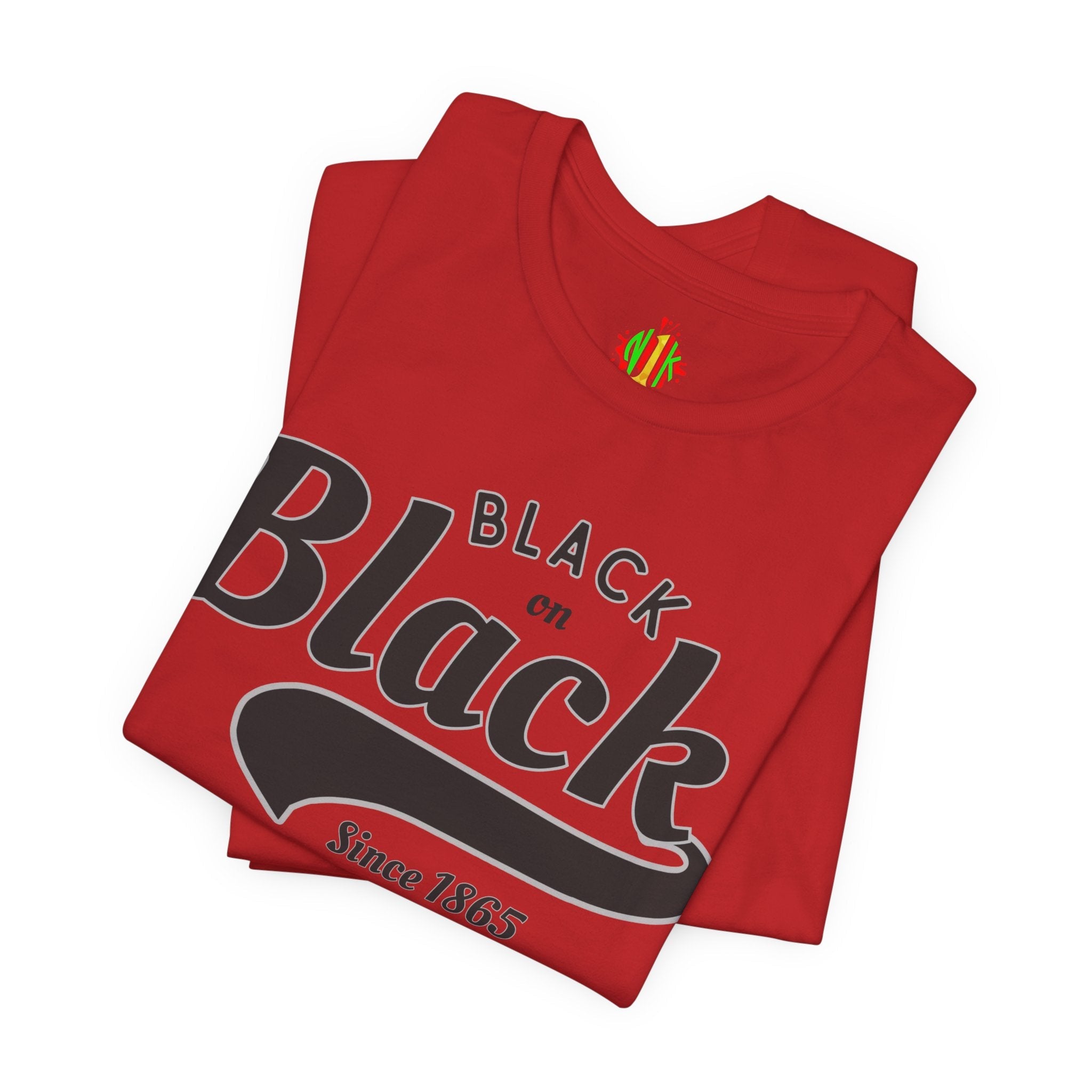 Vintage Style Unisex Jersey Tee - Black Since 1865, Retro T-Shirt, Casual Wear, Gift Idea, Everyday Fashion