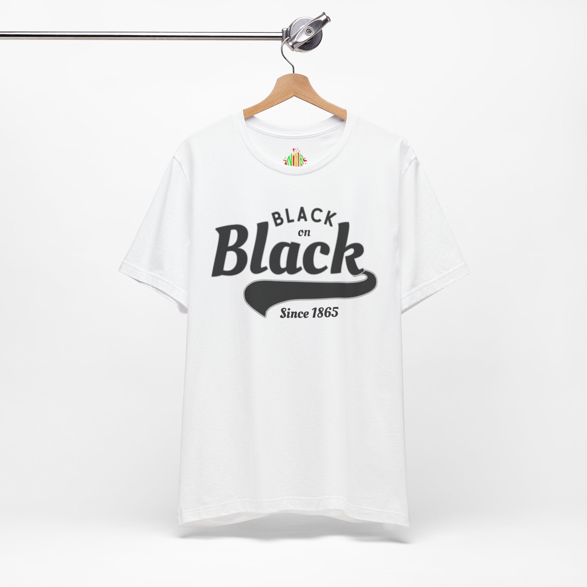 Vintage Style Unisex Jersey Tee - Black Since 1865, Retro T-Shirt, CasT-ShirtVintage Style Unisex Jersey Tee