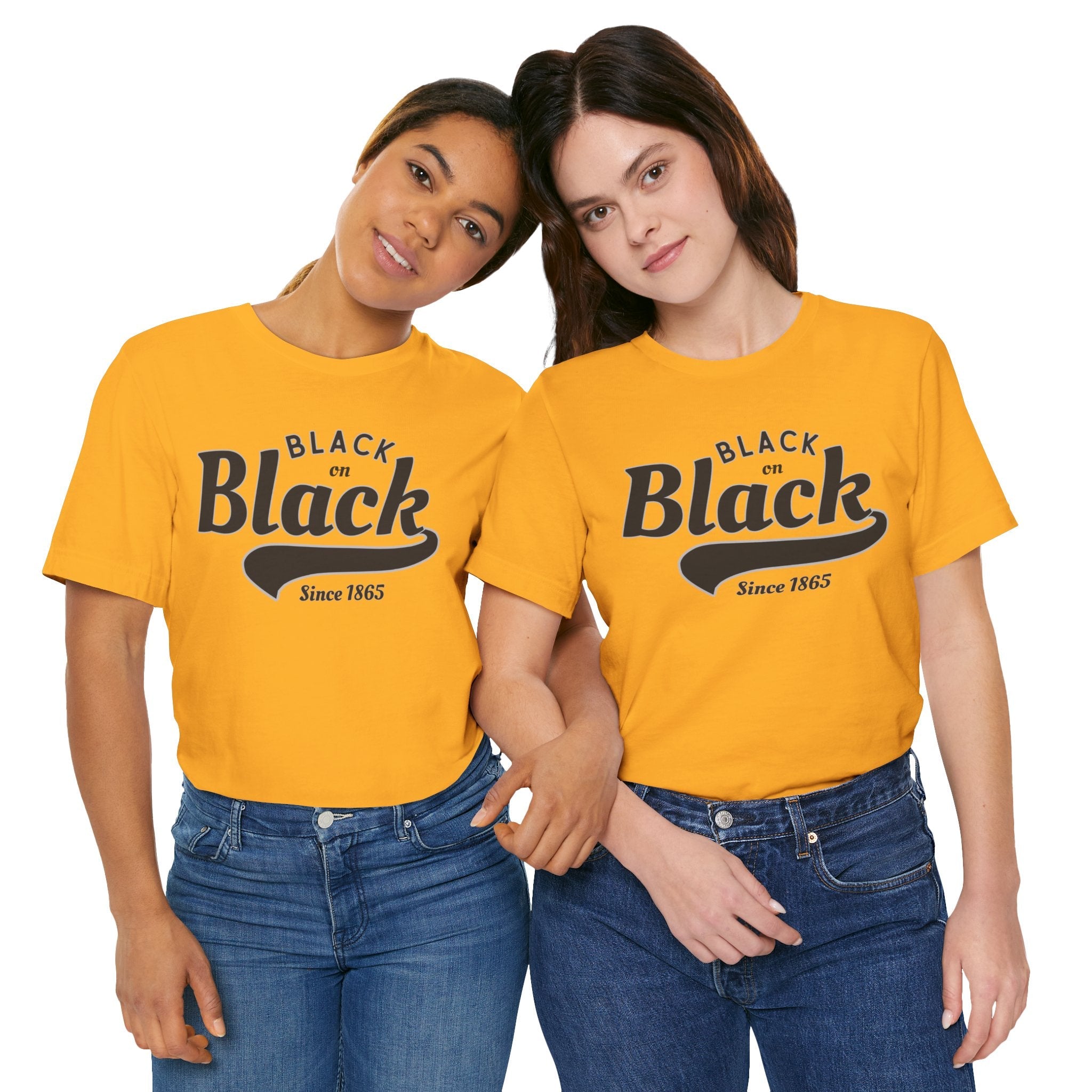 Vintage Style Unisex Jersey Tee - Black Since 1865, Retro T-Shirt, Casual Wear, Gift Idea, Everyday Fashion