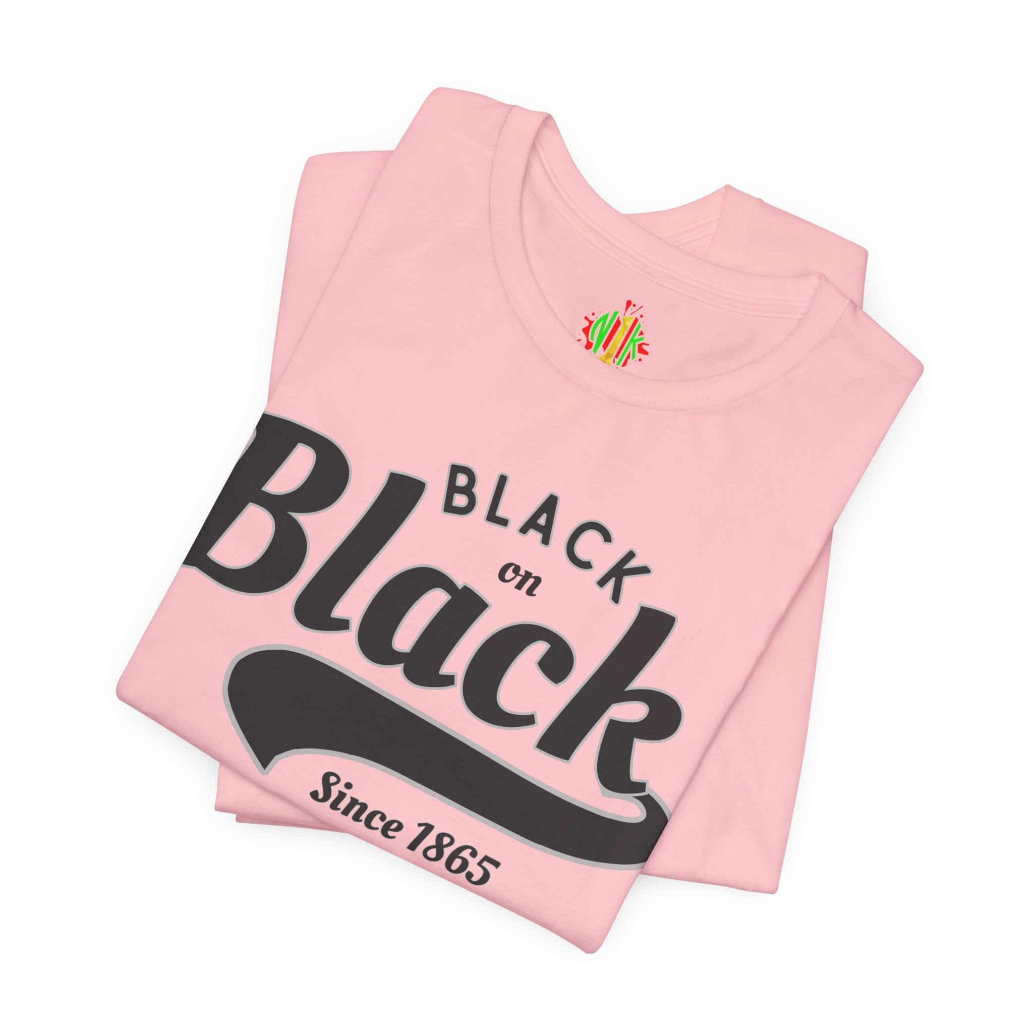 Vintage Style Unisex Jersey Tee - Black Since 1865, Retro T-Shirt, CasT-ShirtVintage Style Unisex Jersey Tee