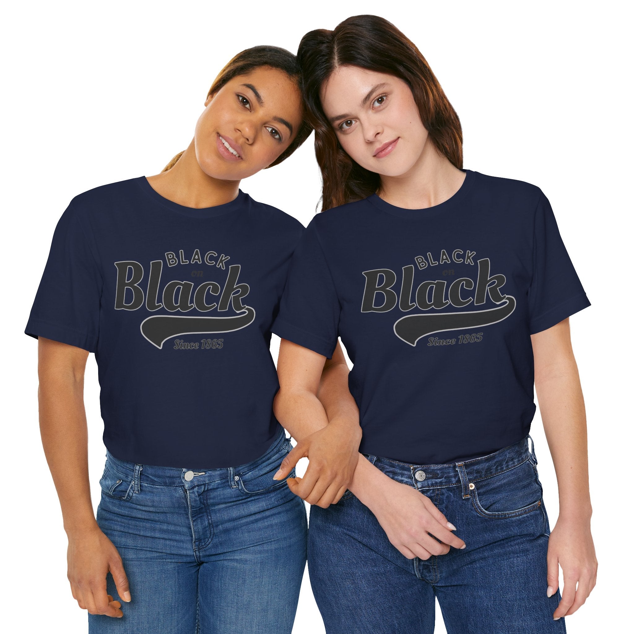 Vintage Style Unisex Jersey Tee - Black Since 1865, Retro T-Shirt, Casual Wear, Gift Idea, Everyday Fashion