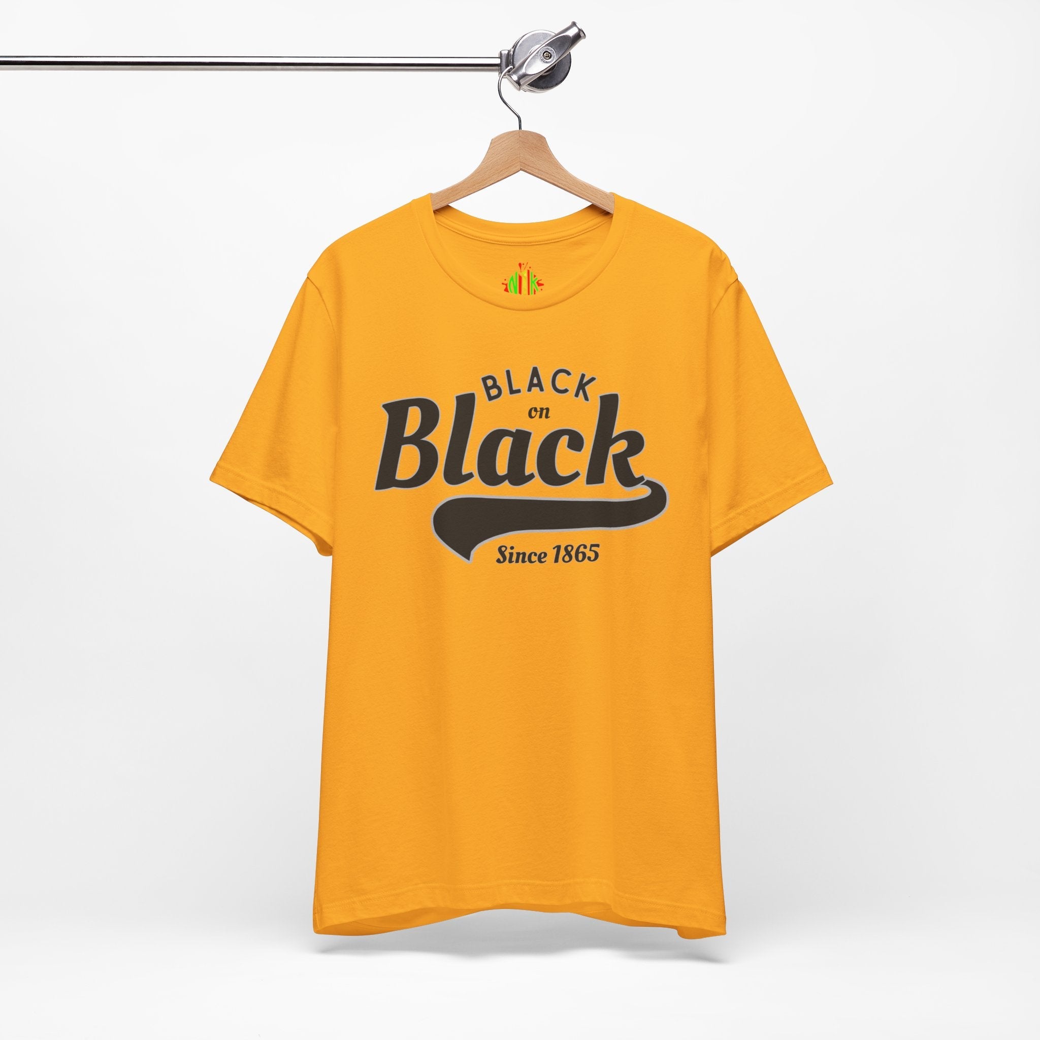 Vintage Style Unisex Jersey Tee - Black Since 1865, Retro T-Shirt, CasT-ShirtVintage Style Unisex Jersey Tee