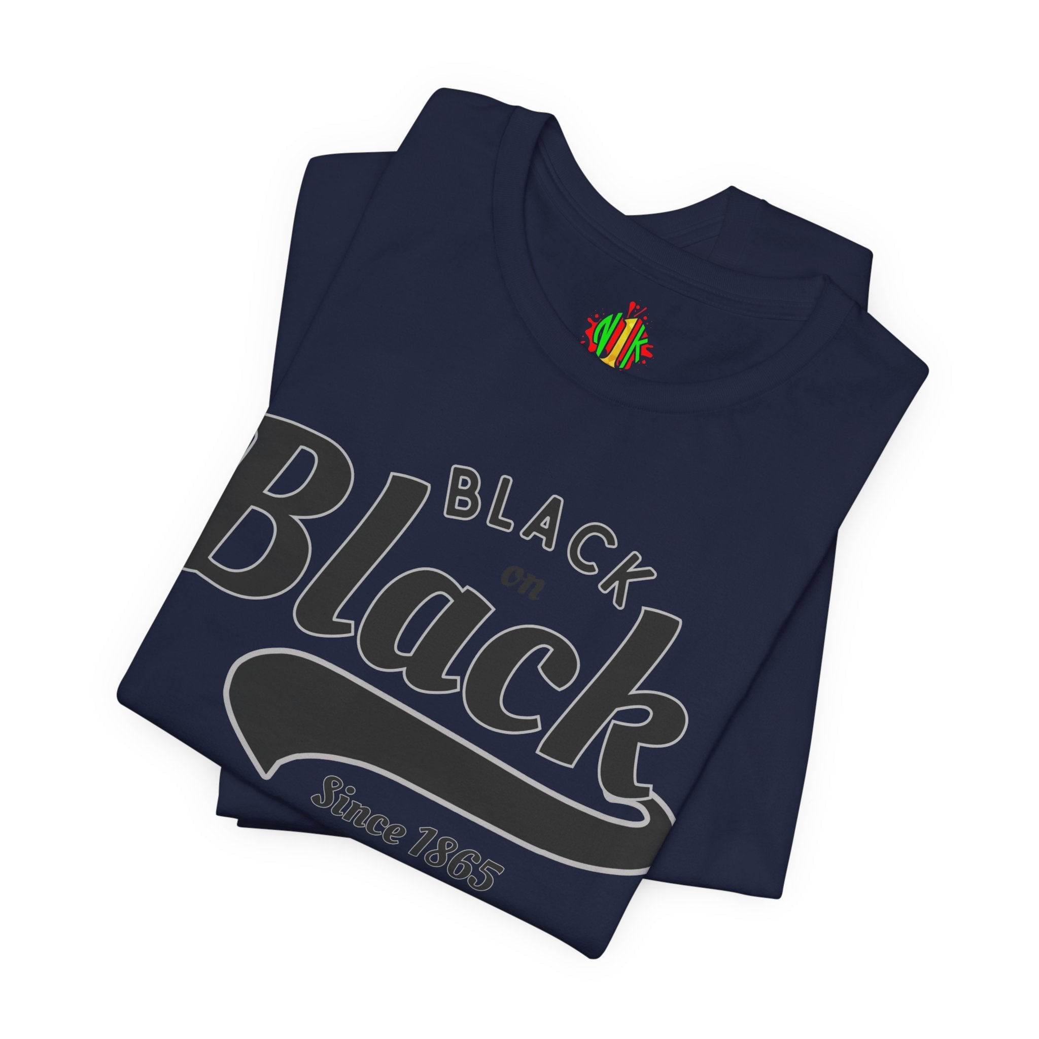 Vintage Style Unisex Jersey Tee - Black Since 1865, Retro T-Shirt, CasT-ShirtVintage Style Unisex Jersey Tee