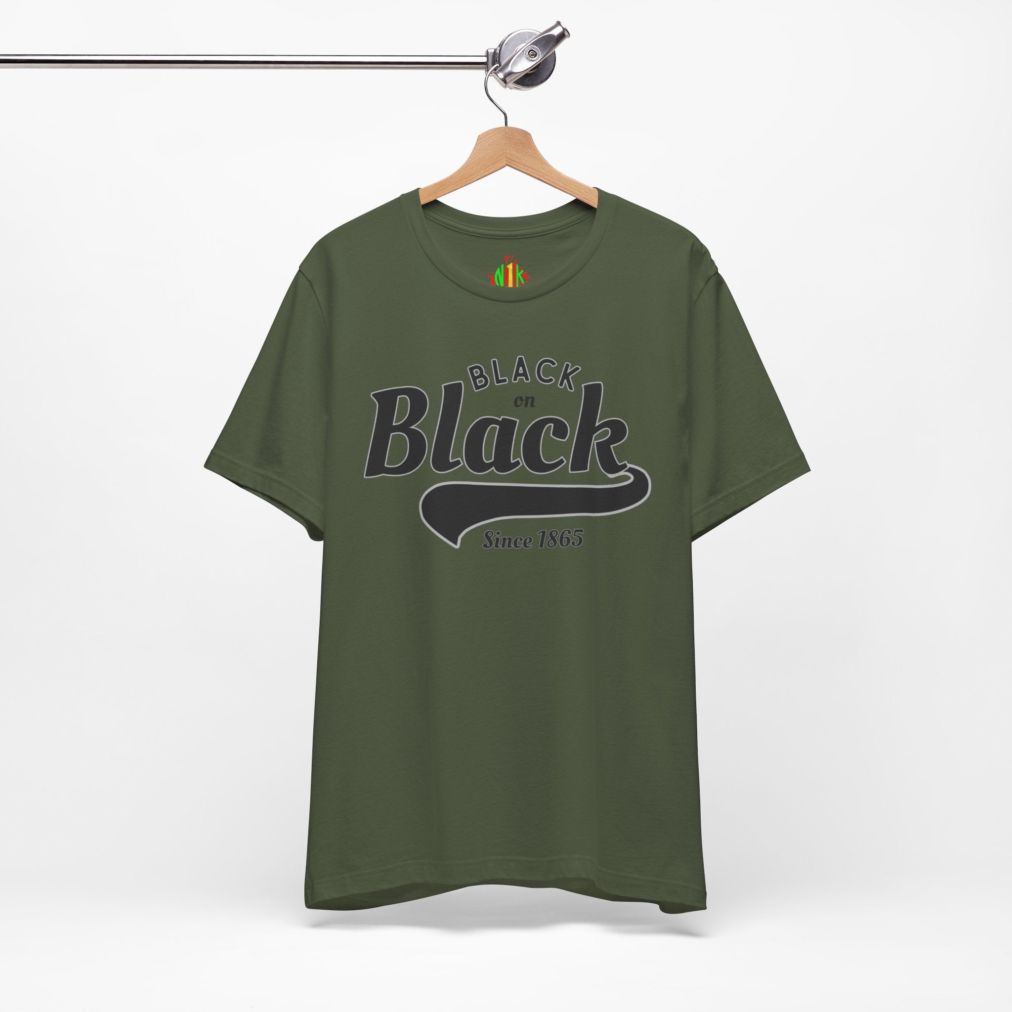 Vintage Style Unisex Jersey Tee - Black Since 1865, Retro T-Shirt, CasT-ShirtVintage Style Unisex Jersey Tee