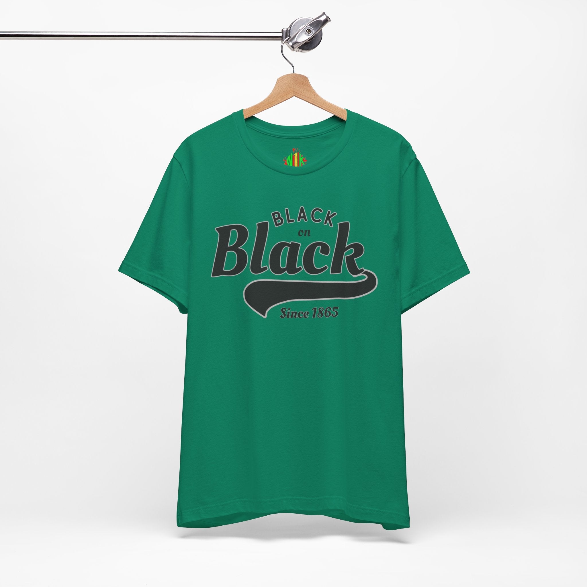 Vintage Style Unisex Jersey Tee - Black Since 1865, Retro T-Shirt, CasT-ShirtVintage Style Unisex Jersey Tee