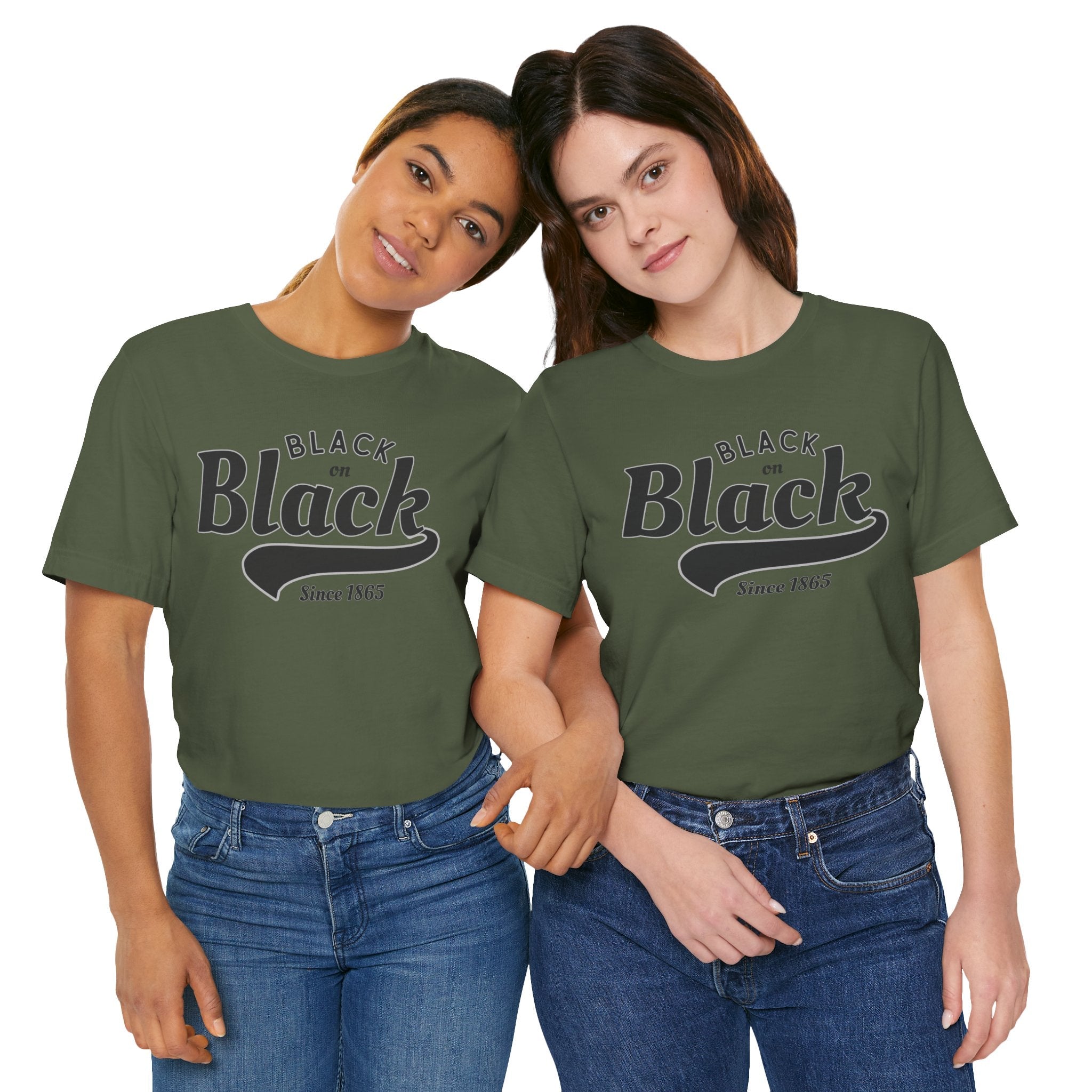 Vintage Style Unisex Jersey Tee - Black Since 1865, Retro T-Shirt, Casual Wear, Gift Idea, Everyday Fashion