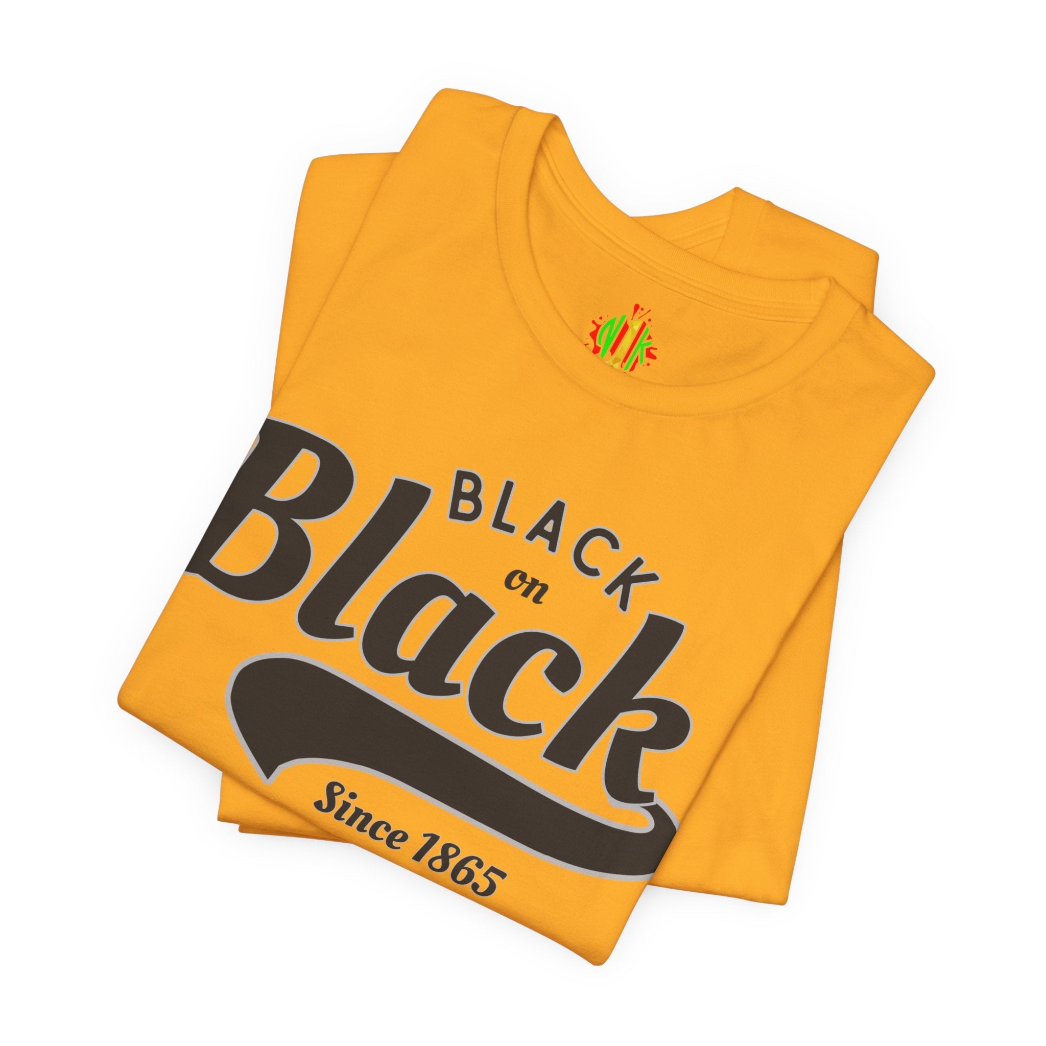 Vintage Style Unisex Jersey Tee - Black Since 1865, Retro T-Shirt, CasT-ShirtVintage Style Unisex Jersey Tee