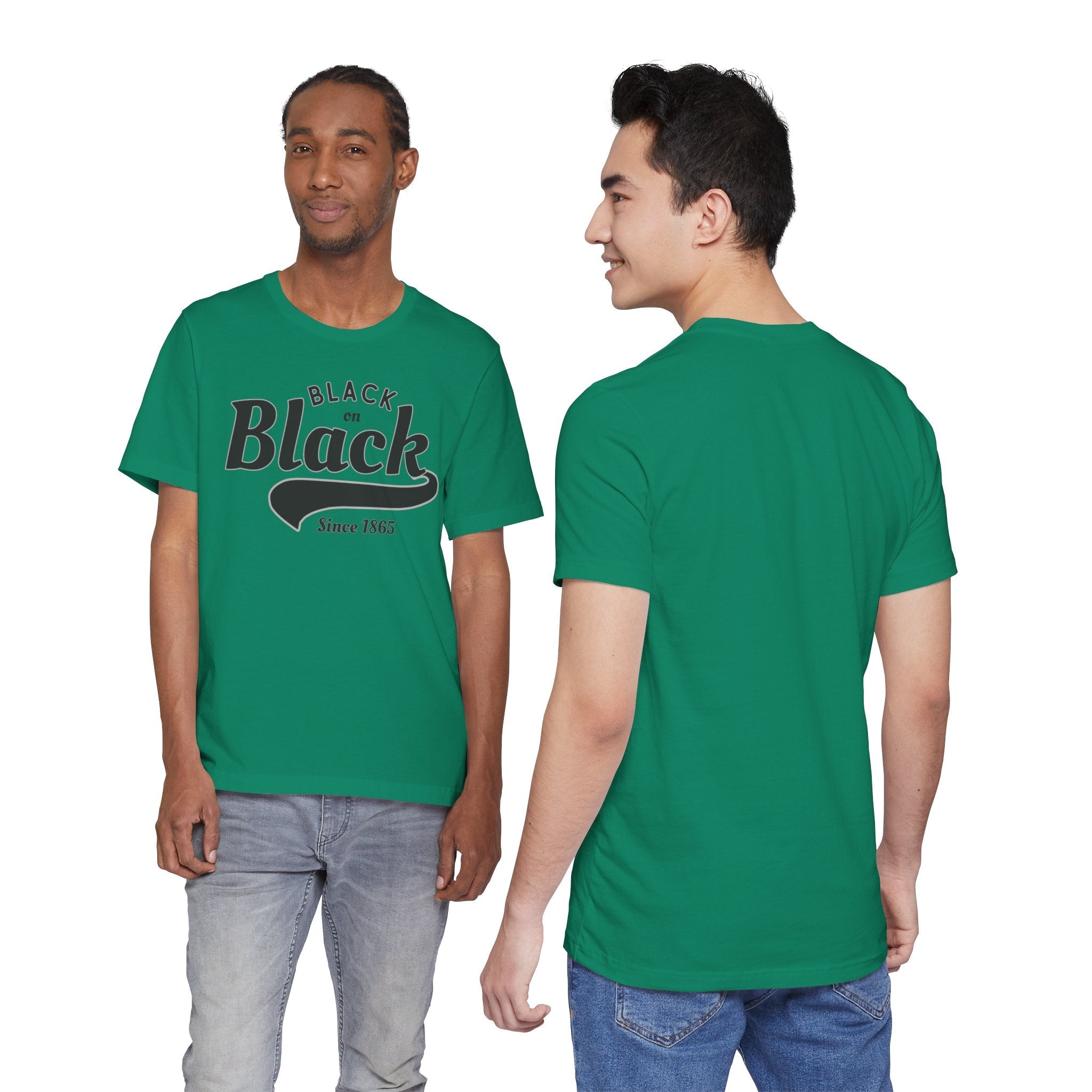 Vintage Style Unisex Jersey Tee - Black Since 1865, Retro T-Shirt, Casual Wear, Gift Idea, Everyday Fashion