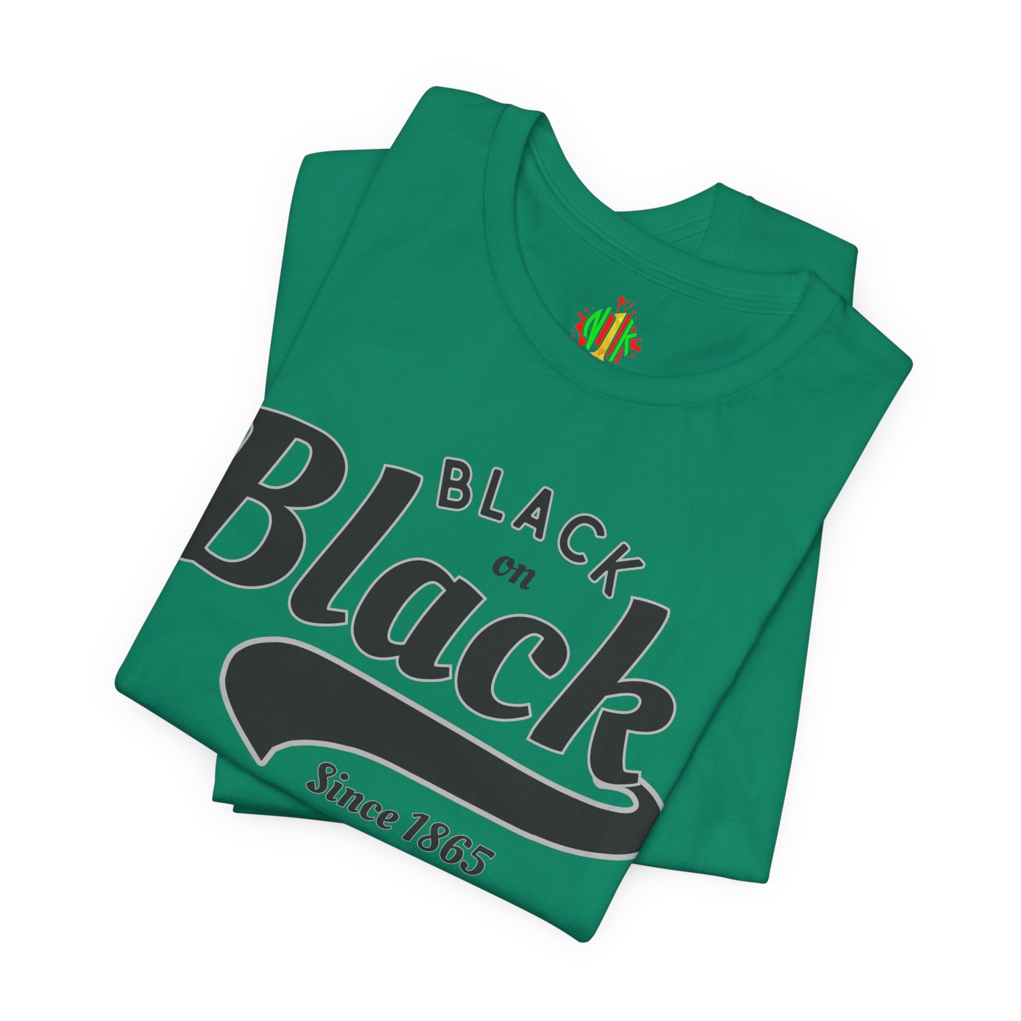 Vintage Style Unisex Jersey Tee - Black Since 1865, Retro T-Shirt, CasT-ShirtVintage Style Unisex Jersey Tee