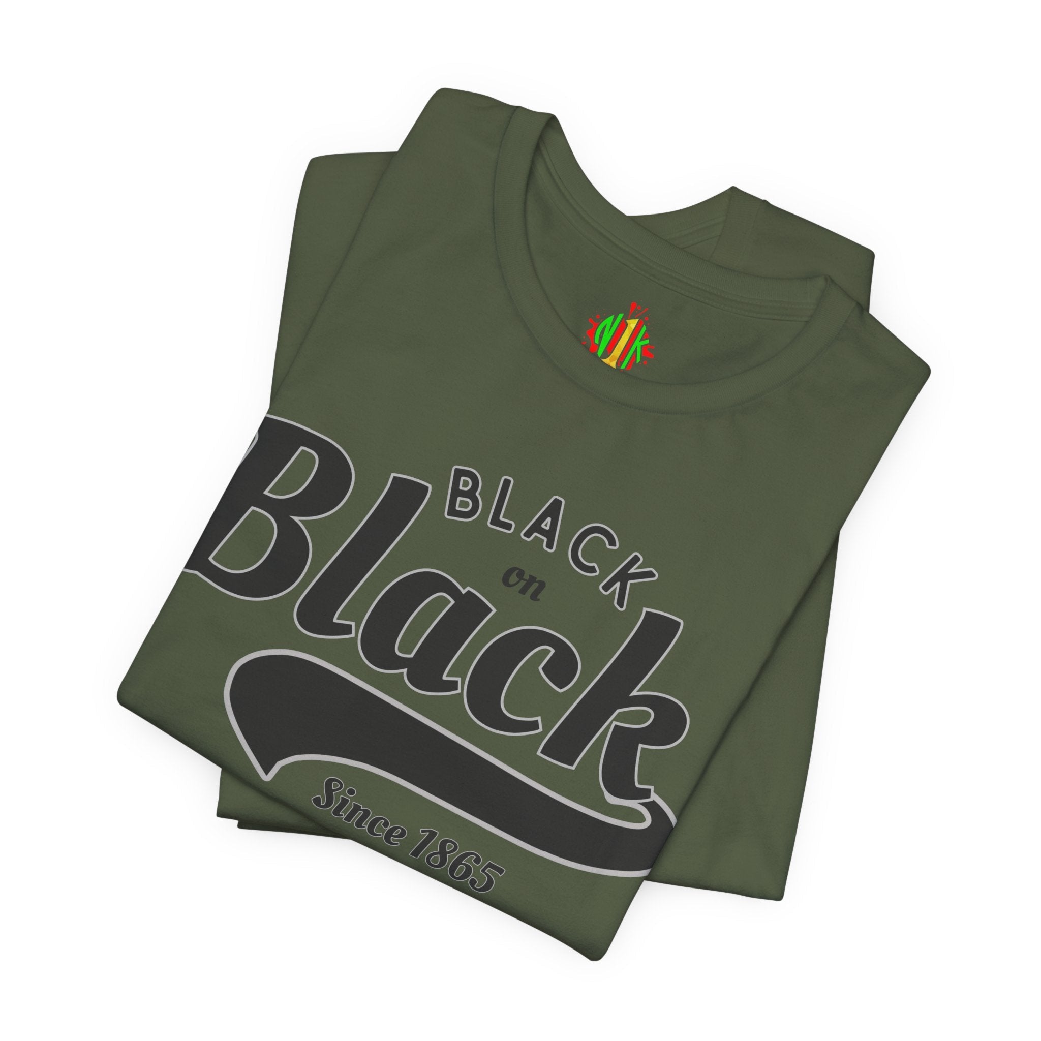 Vintage Style Unisex Jersey Tee - Black Since 1865, Retro T-Shirt, CasT-ShirtVintage Style Unisex Jersey Tee