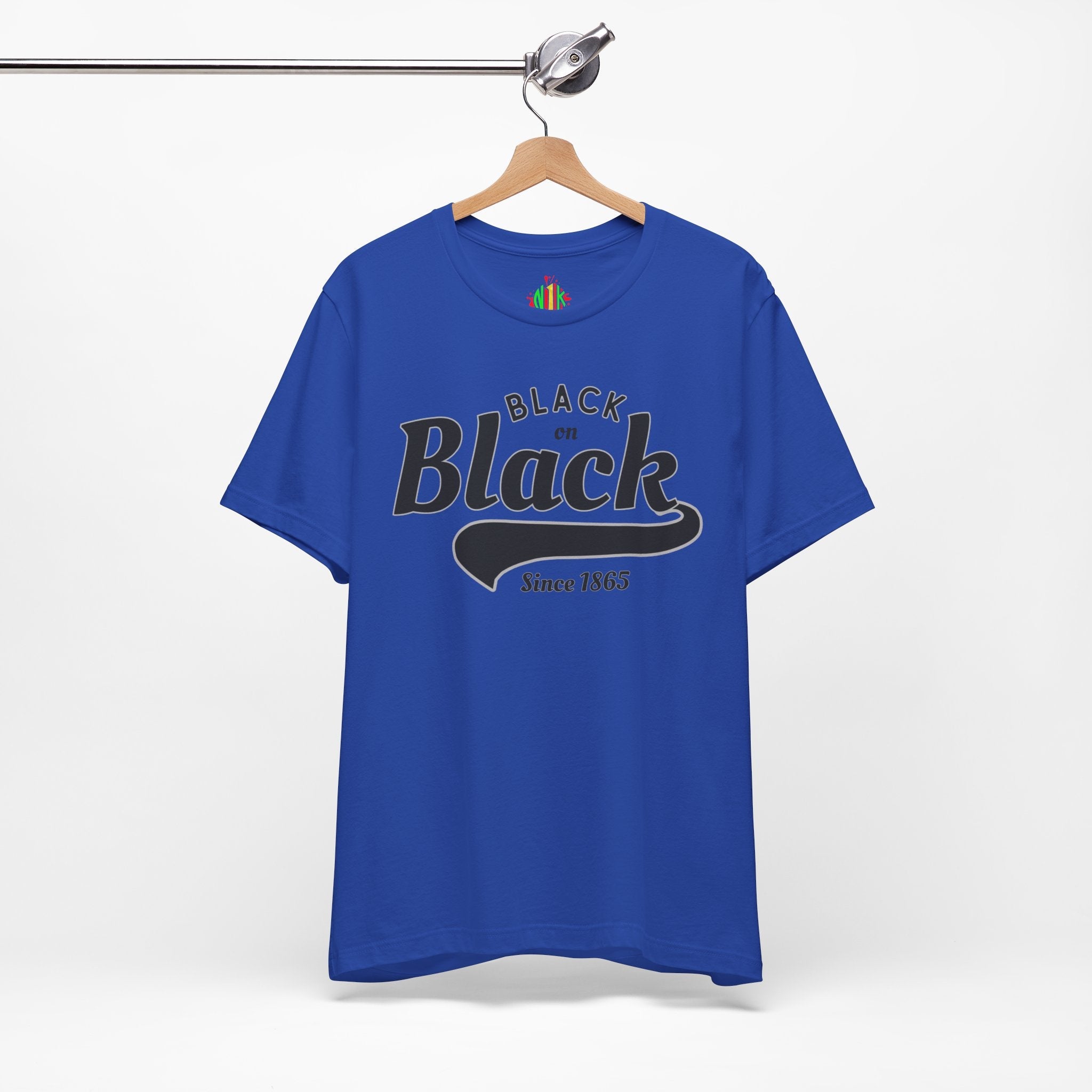 Vintage Style Unisex Jersey Tee - Black Since 1865, Retro T-Shirt, CasT-ShirtVintage Style Unisex Jersey Tee