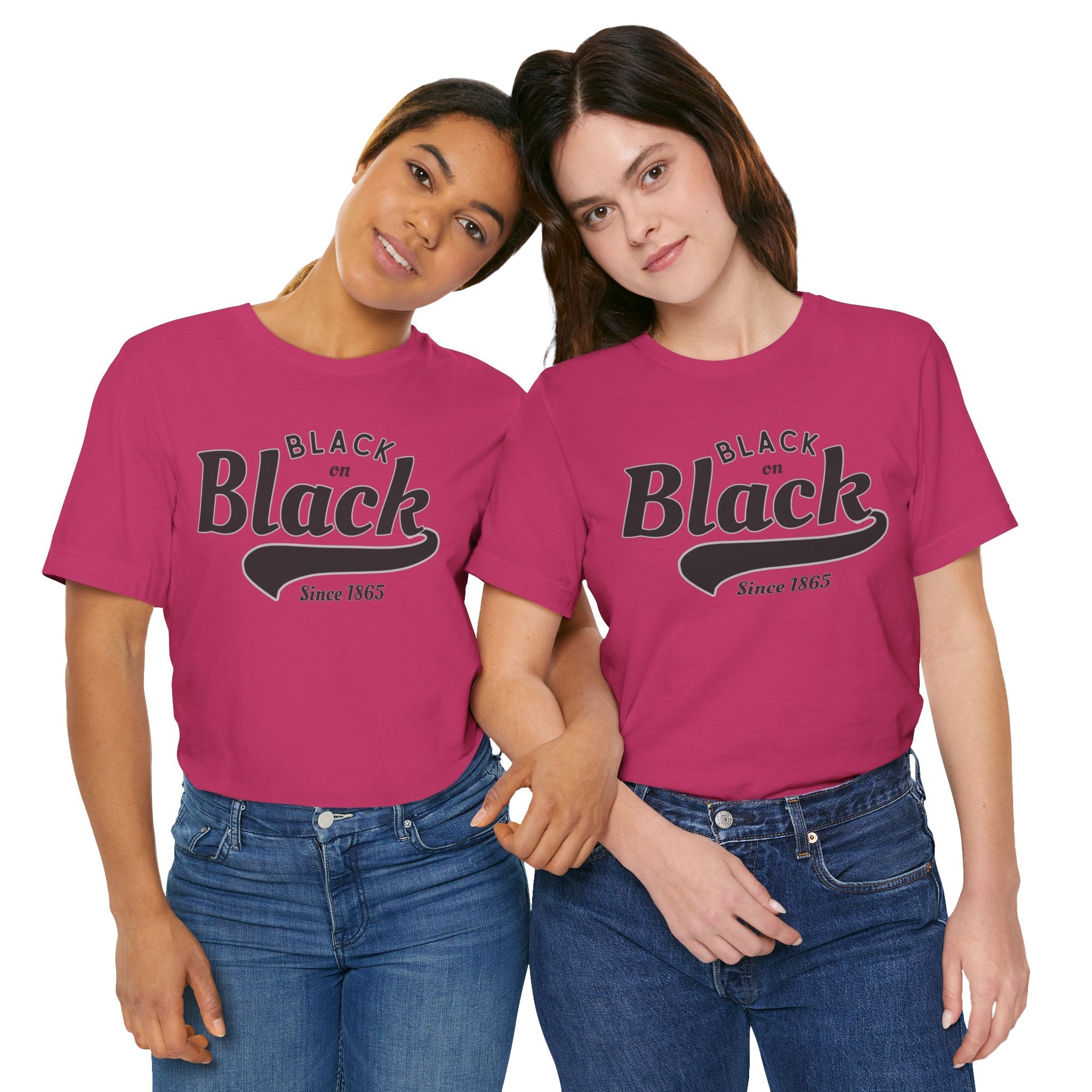 Vintage Style Unisex Jersey Tee - Black Since 1865, Retro T-Shirt, Casual Wear, Gift Idea, Everyday Fashion