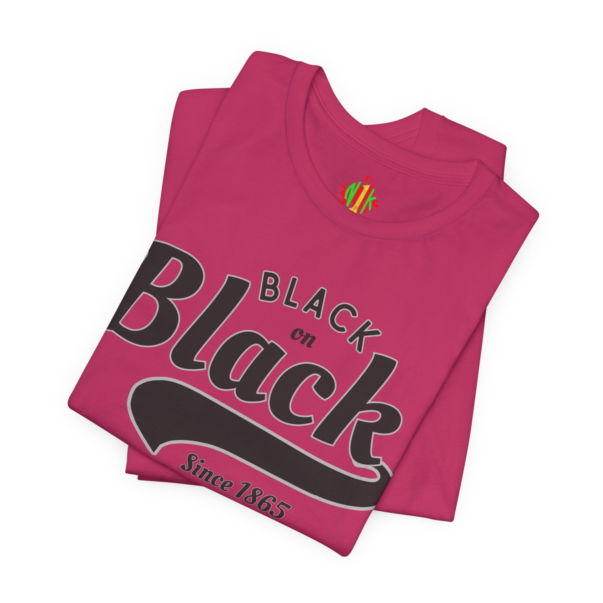 Vintage Style Unisex Jersey Tee - Black Since 1865, Retro T-Shirt, Casual Wear, Gift Idea, Everyday Fashion