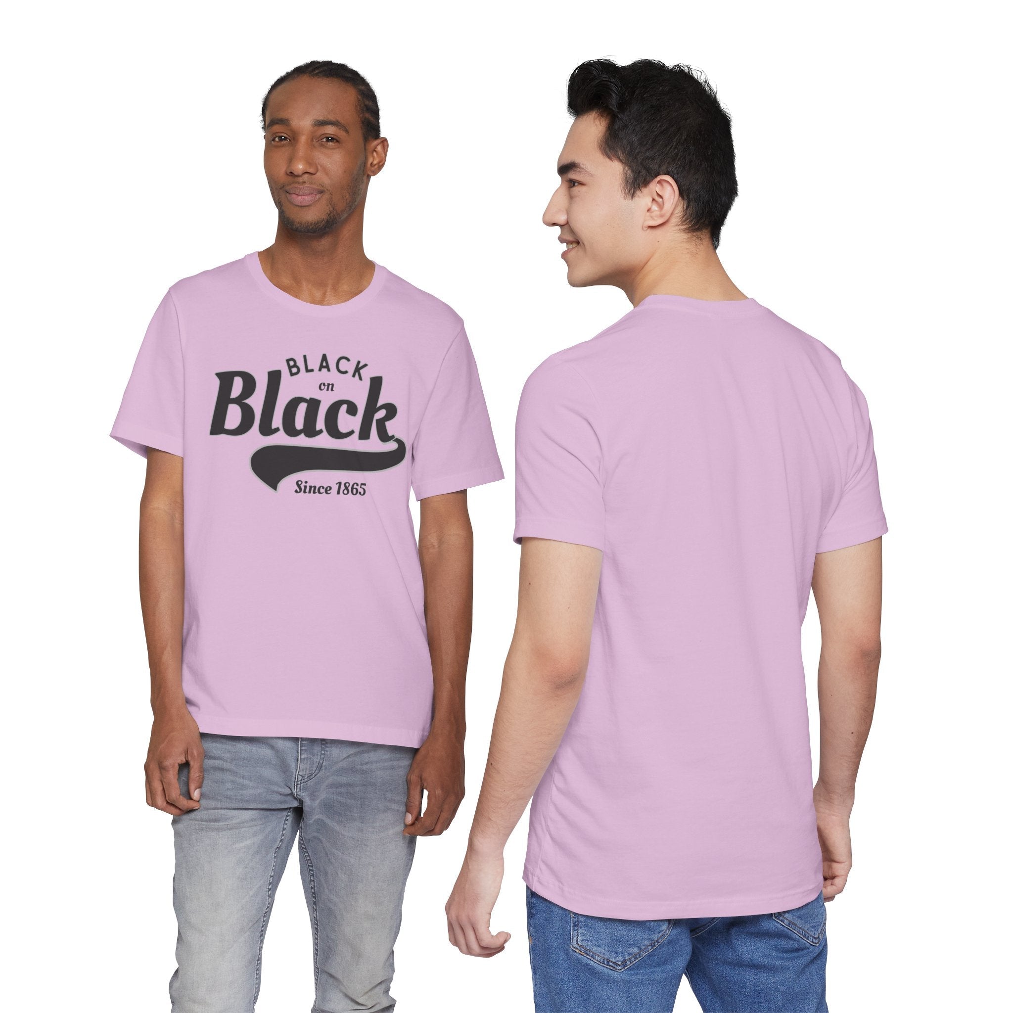 Vintage Style Unisex Jersey Tee - Black Since 1865, Retro T-Shirt, Casual Wear, Gift Idea, Everyday Fashion