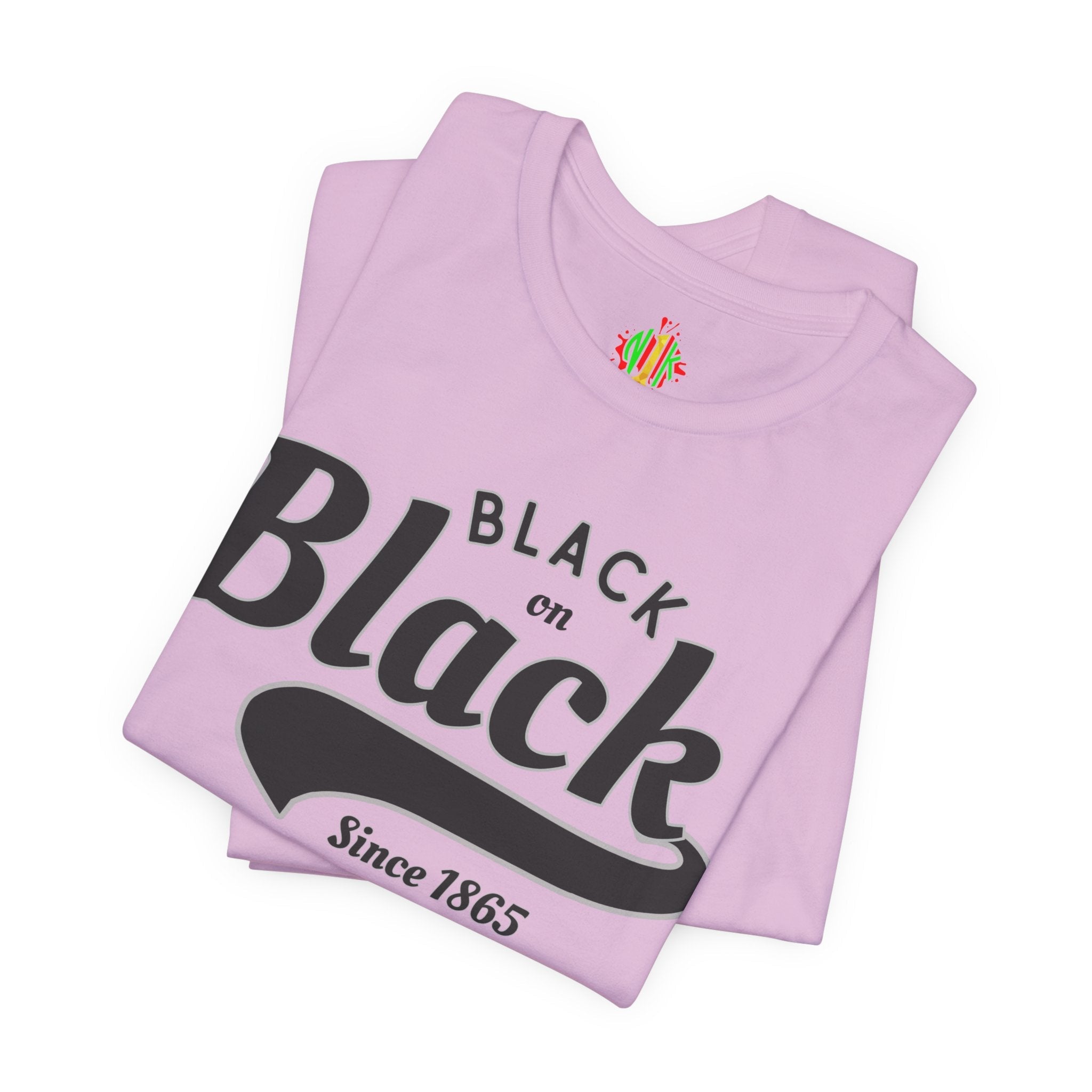 Vintage Style Unisex Jersey Tee - Black Since 1865, Retro T-Shirt, CasT-ShirtVintage Style Unisex Jersey Tee
