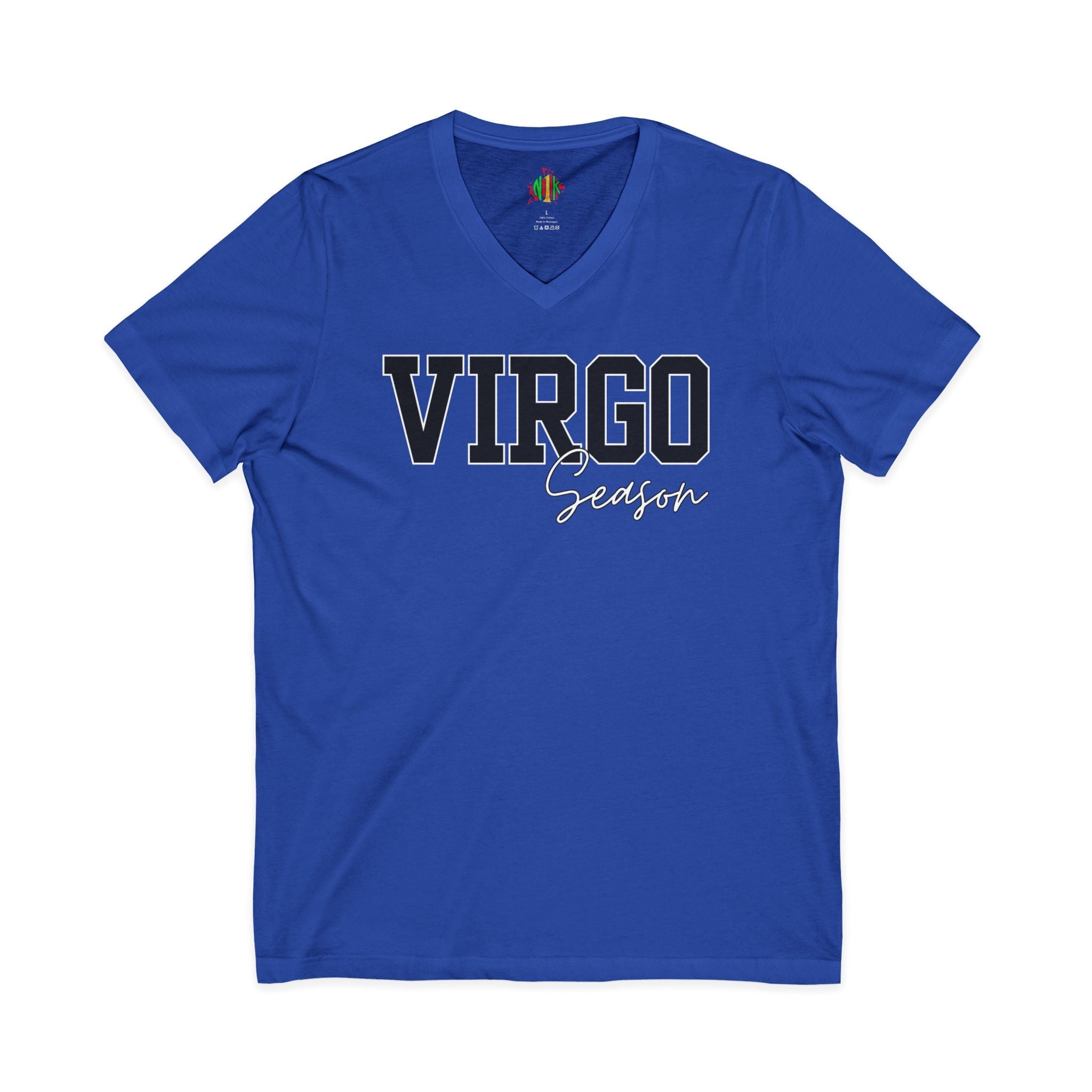 Virgo Zodiac V-Neck Tee, Astrology Shirt, Horoscope Top, Birthday Gift, Unisex Tee, Casual Wear