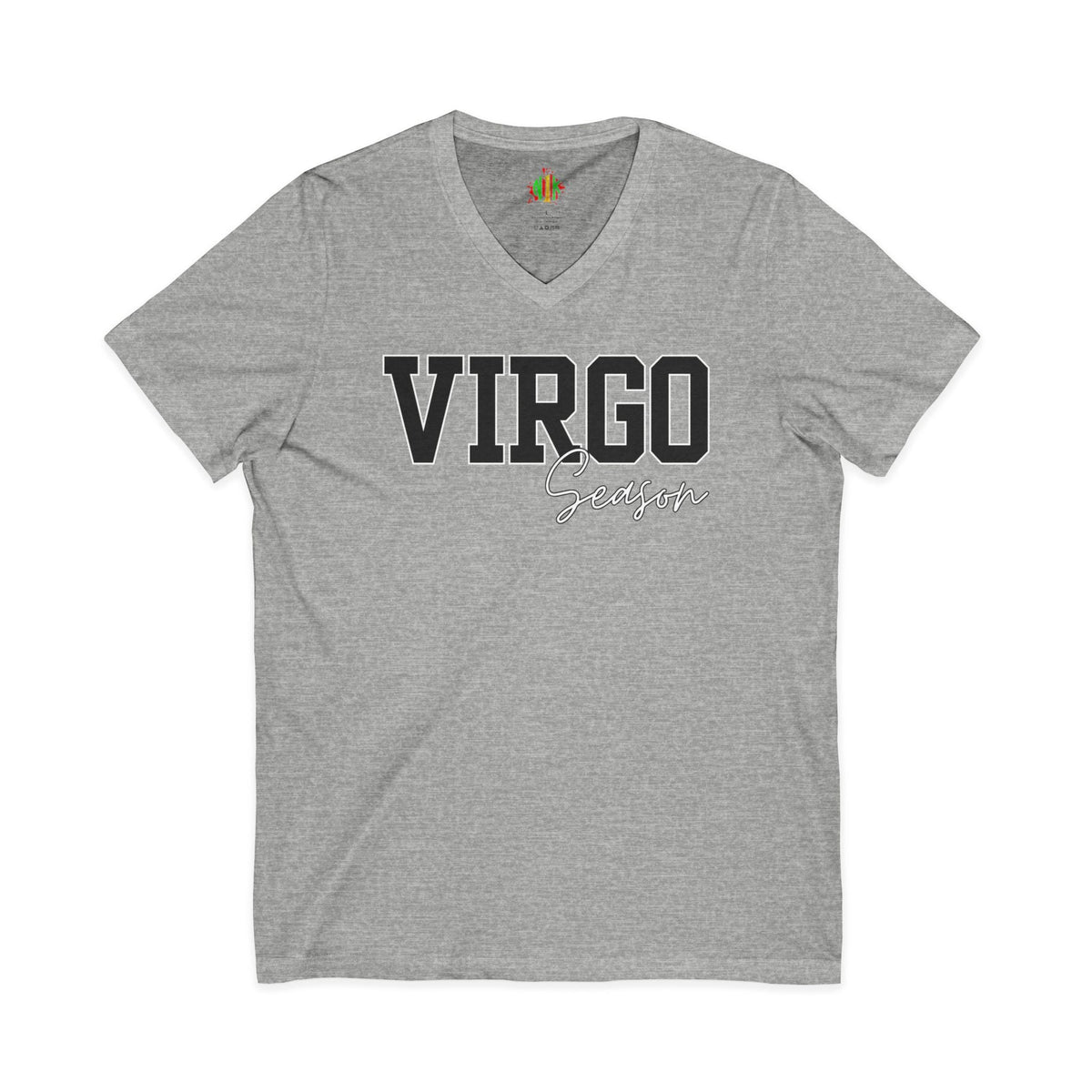 Virgo Zodiac V-Neck Tee, Astrology Shirt, Horoscope Top, Birthday Gift, Unisex Tee, Casual Wear