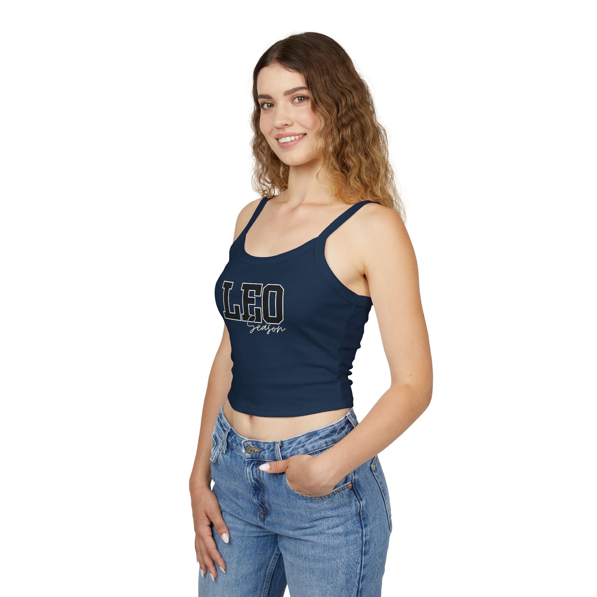 Canottiera da Donna con Spalline Sottili e Stampa Leopardata, Top Estivo per Vacanze, Abbigliamento con Segni Zodiacali, Abbigliamento Casual, Regalo per Appassionate di Astrologia