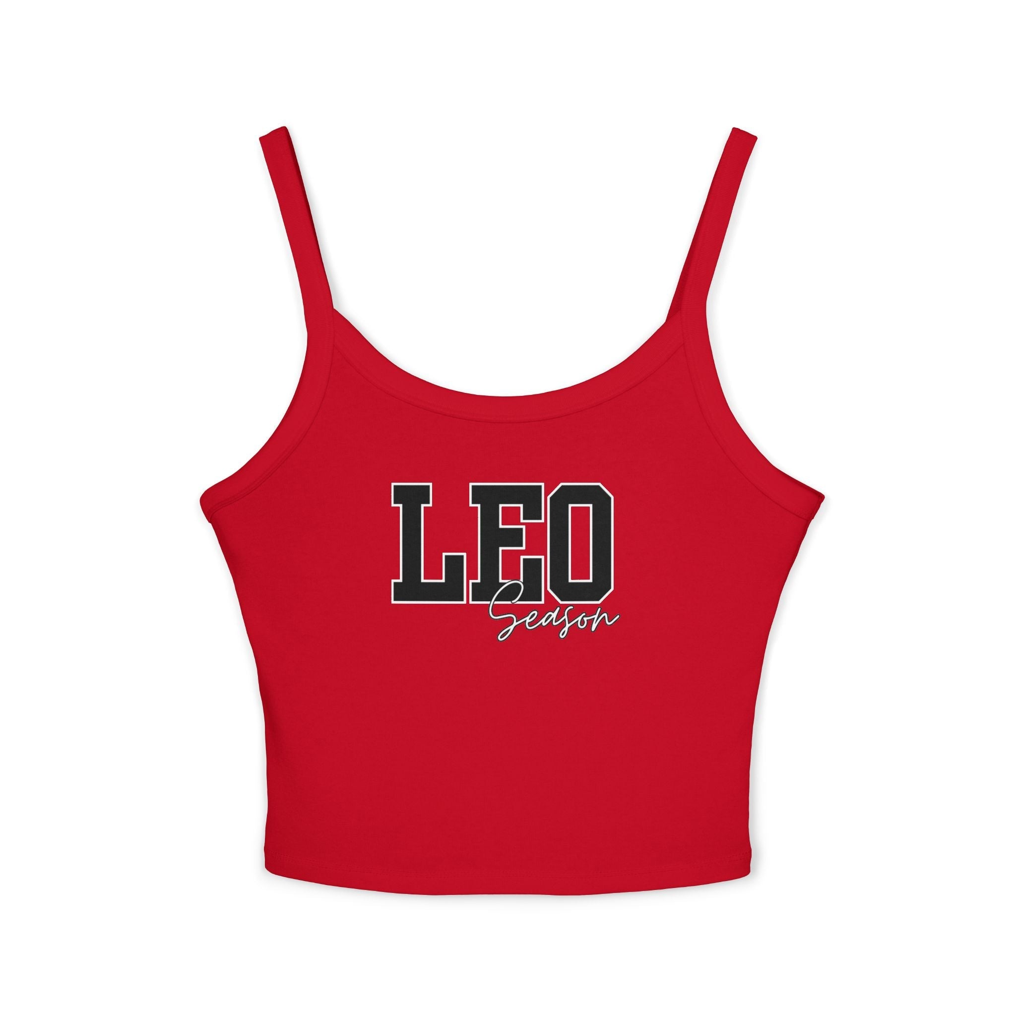 Canottiera da Donna con Spalline Sottili e Stampa Leopardata, Top Estivo per Vacanze, Abbigliamento con Segni Zodiacali, Abbigliamento Casual, Regalo per Appassionate di Astrologia