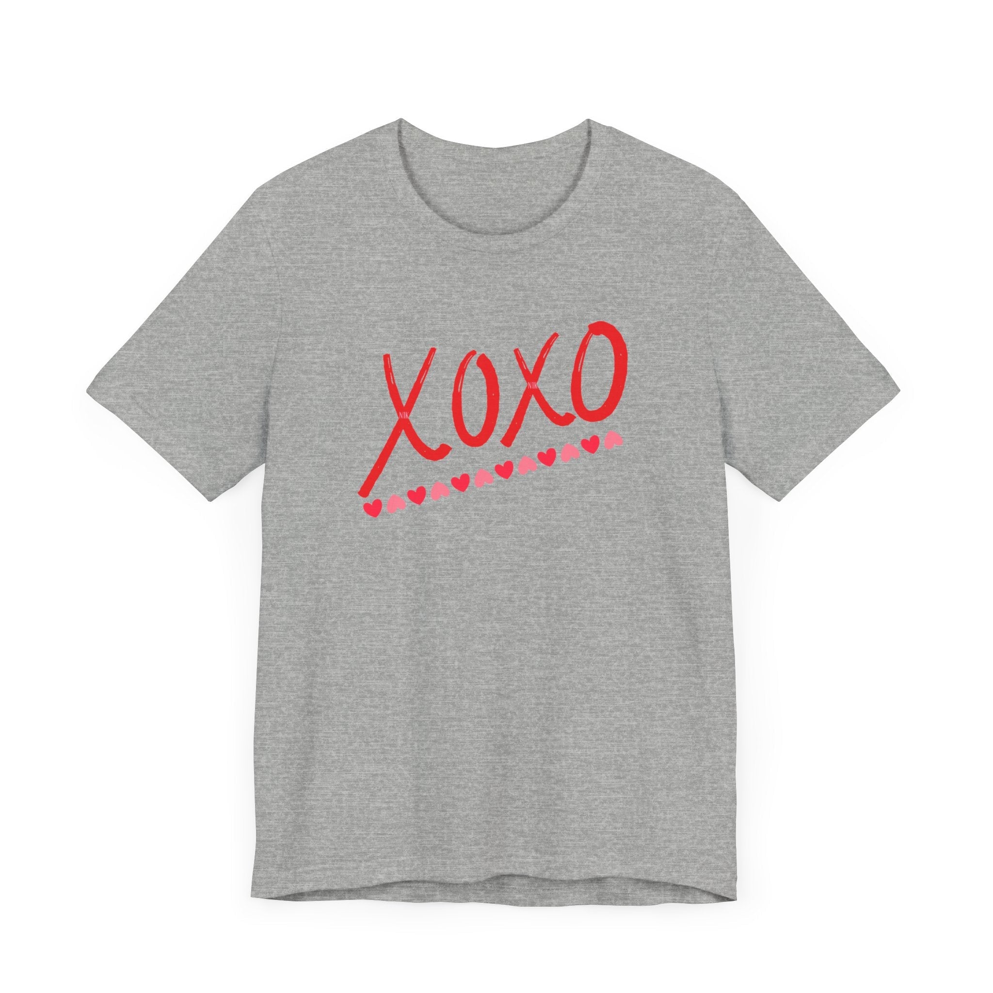 XoXo Valentine Casual Soft Unisex Jersey Crew Neck Short Sleeve TeeT-ShirtXoXo Valentine Casual Soft Unisex Jersey Crew Neck Short Sleeve Tee