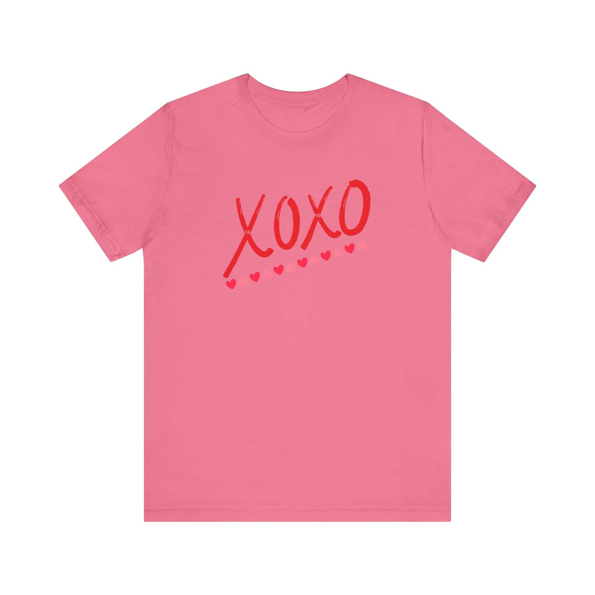 XoXo Valentine Casual Soft Unisex Jersey Crew Neck Short Sleeve TeeT-ShirtXoXo Valentine Casual Soft Unisex Jersey Crew Neck Short Sleeve Tee