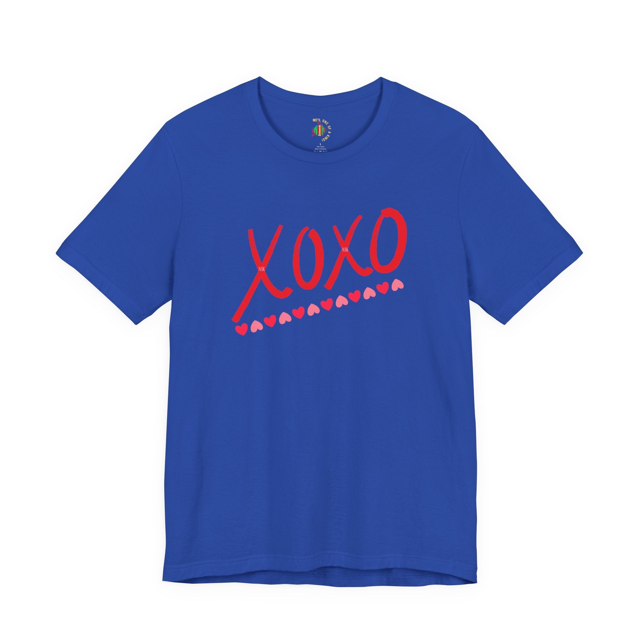 XoXo Valentine Casual Soft Unisex Jersey Crew Neck Short Sleeve Tee