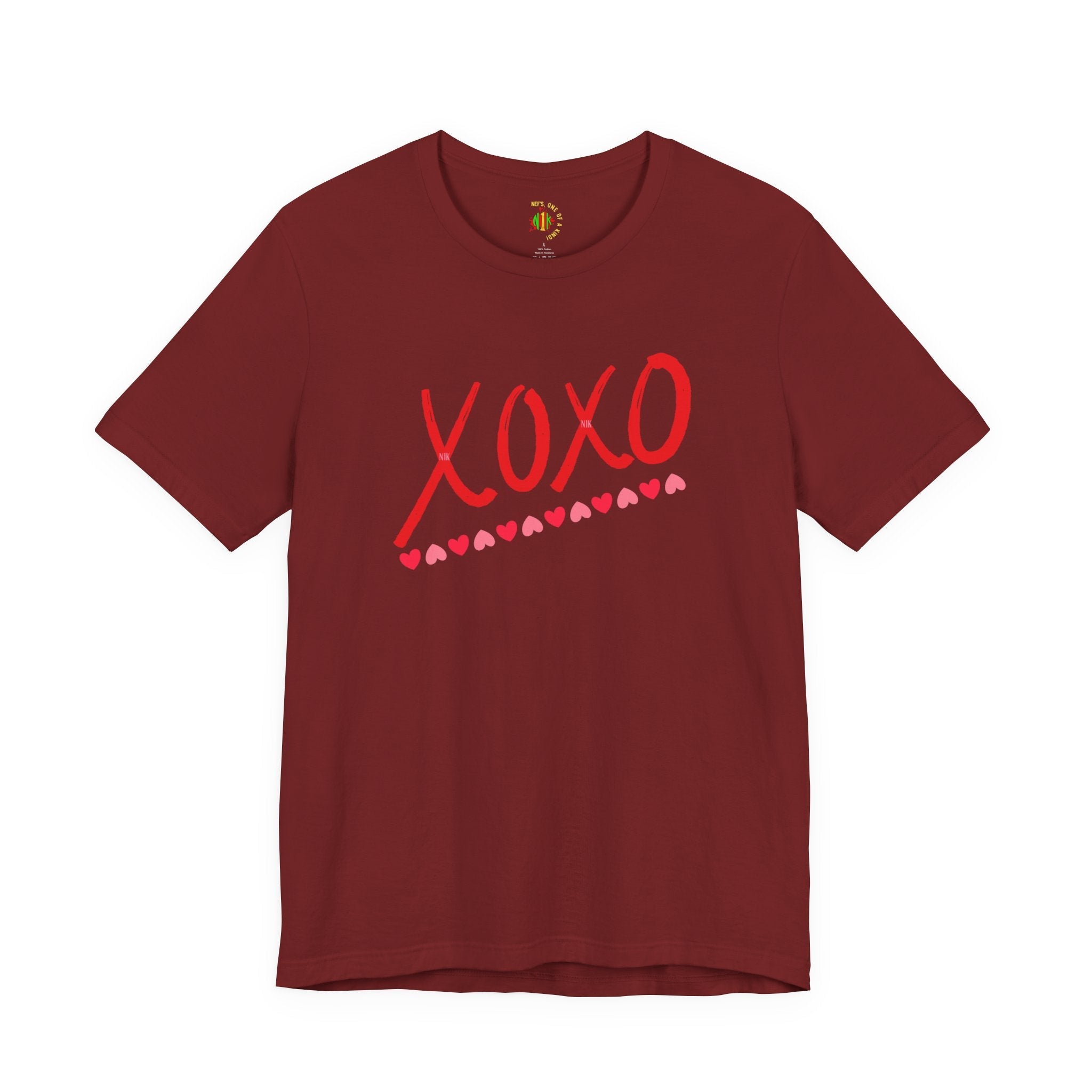 XoXo Valentine Casual Soft Unisex Jersey Crew Neck Short Sleeve Tee