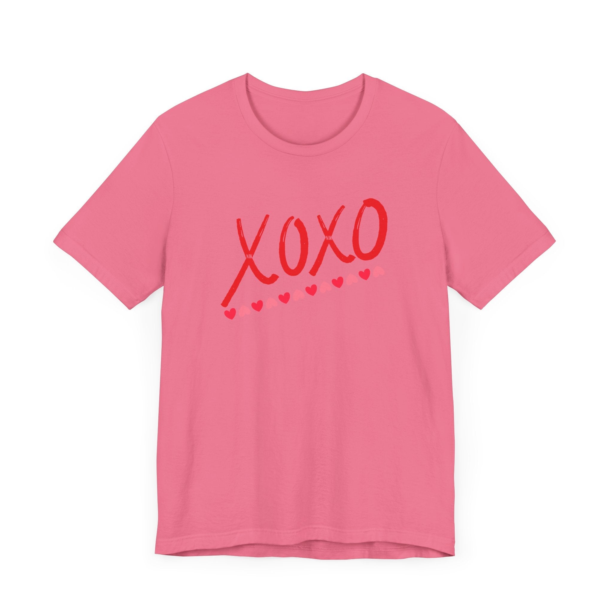 XoXo Valentine Casual Soft Unisex Jersey Crew Neck Short Sleeve TeeT-ShirtXoXo Valentine Casual Soft Unisex Jersey Crew Neck Short Sleeve Tee