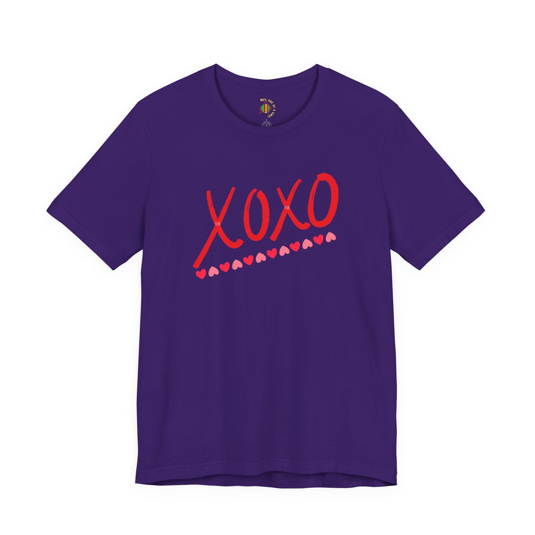 XoXo Valentine Casual Soft Unisex Jersey Crew Neck Short Sleeve Tee