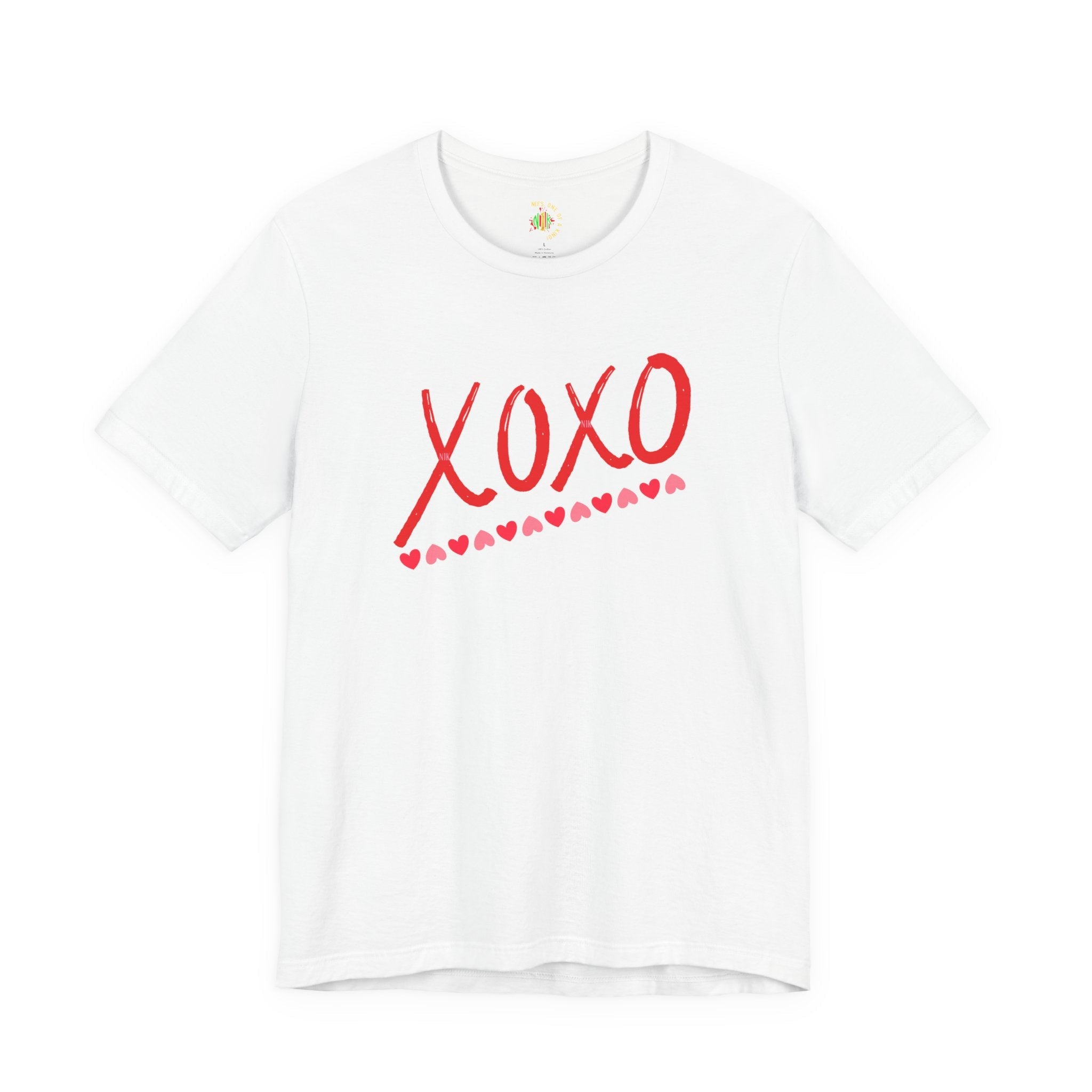 XoXo Valentine Casual Soft Unisex Jersey Crew Neck Short Sleeve Tee