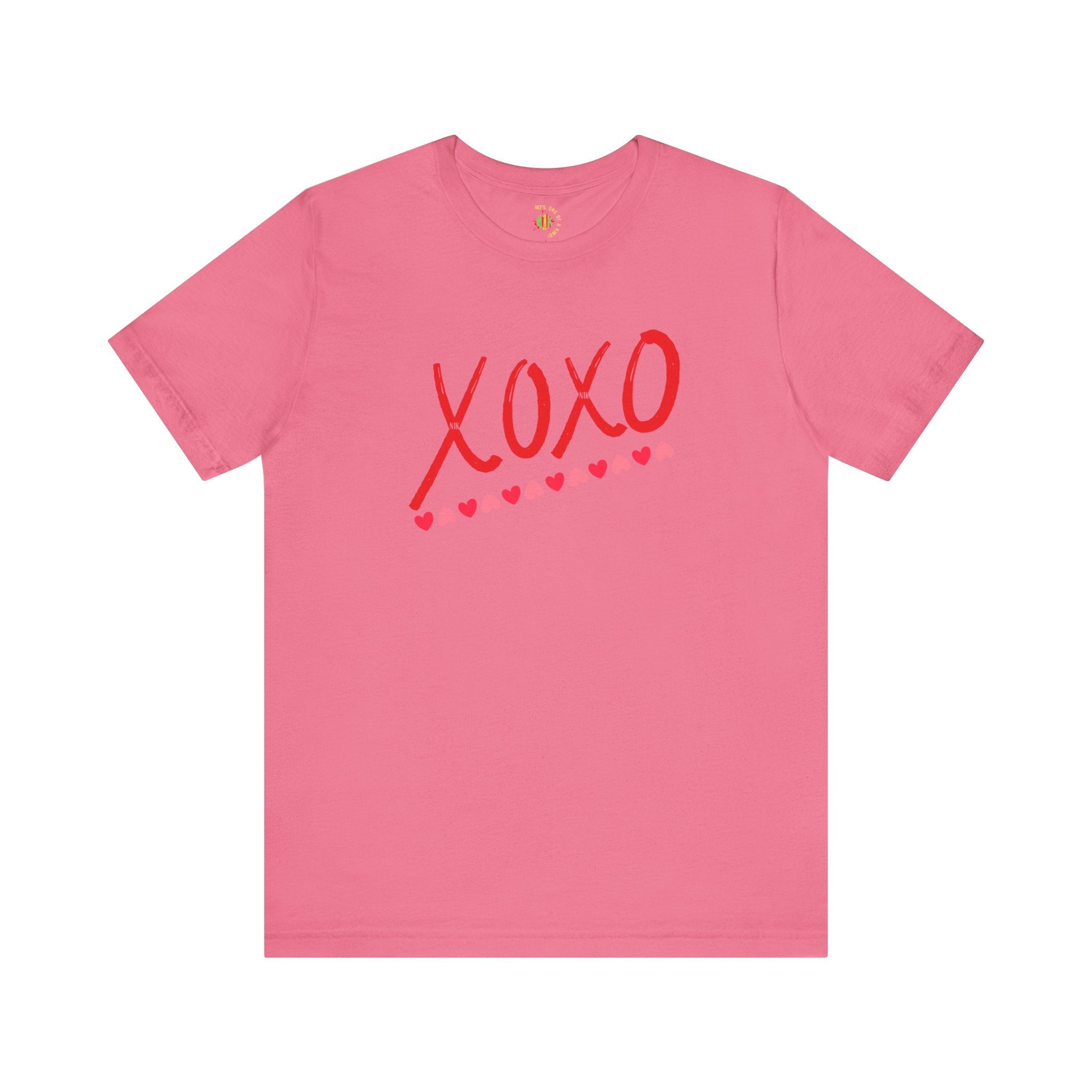 XoXo Valentine Casual Soft Unisex Jersey Crew Neck Short Sleeve Tee