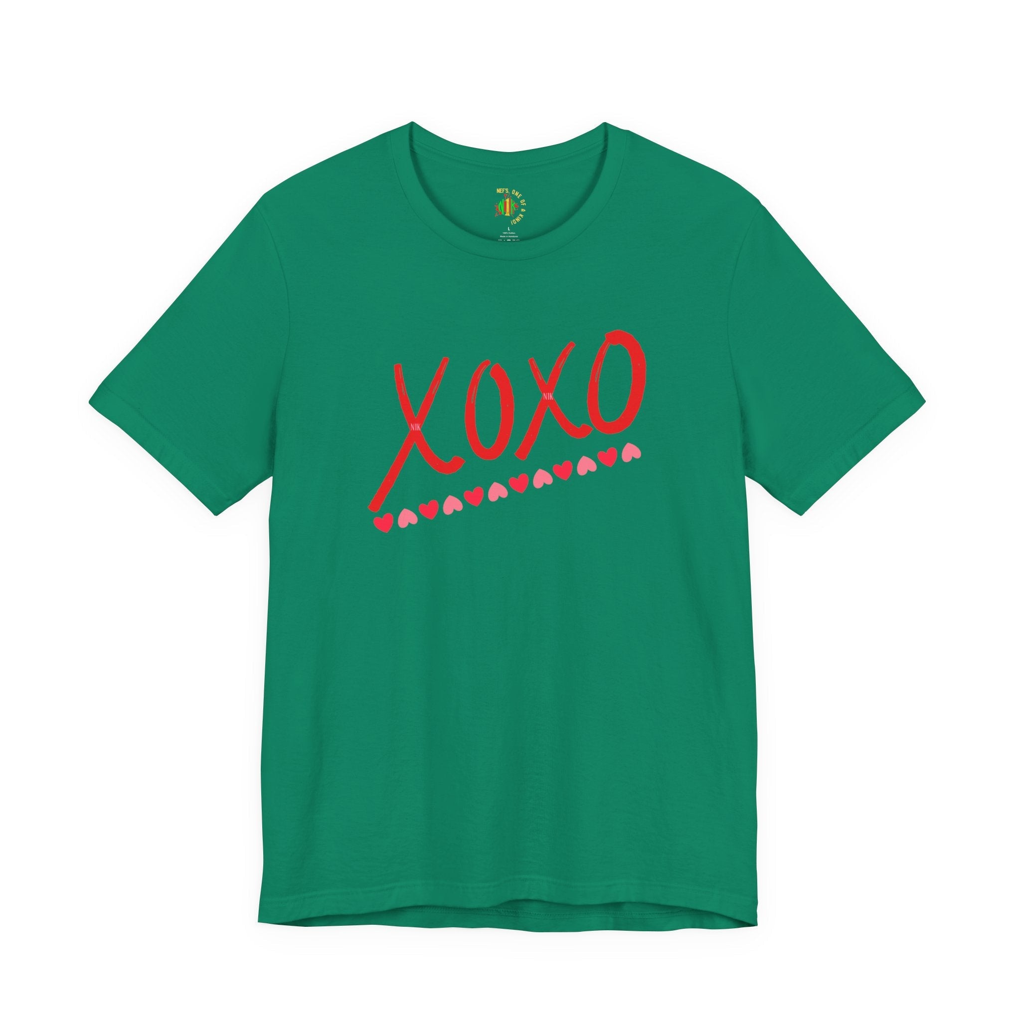 XoXo Valentine Casual Soft Unisex Jersey Crew Neck Short Sleeve Tee