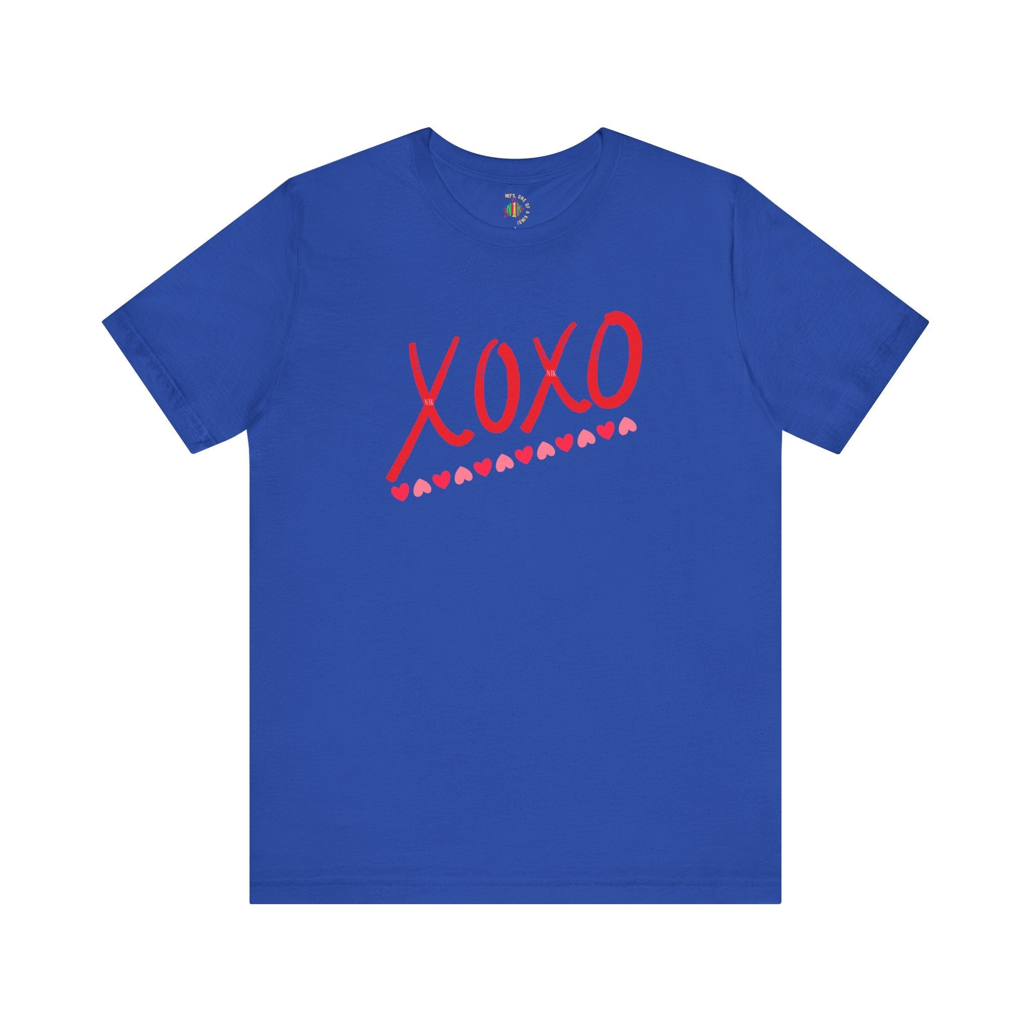 XoXo Valentine Casual Soft Unisex Jersey Crew Neck Short Sleeve Tee