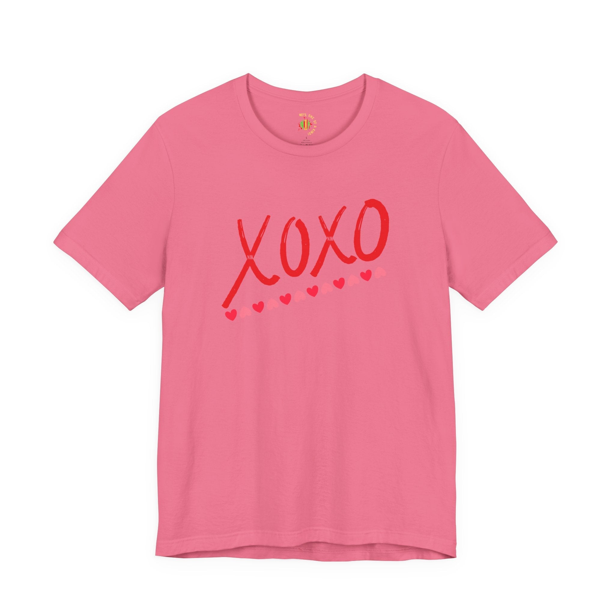 XoXo Valentine Casual Soft Unisex Jersey Crew Neck Short Sleeve Tee