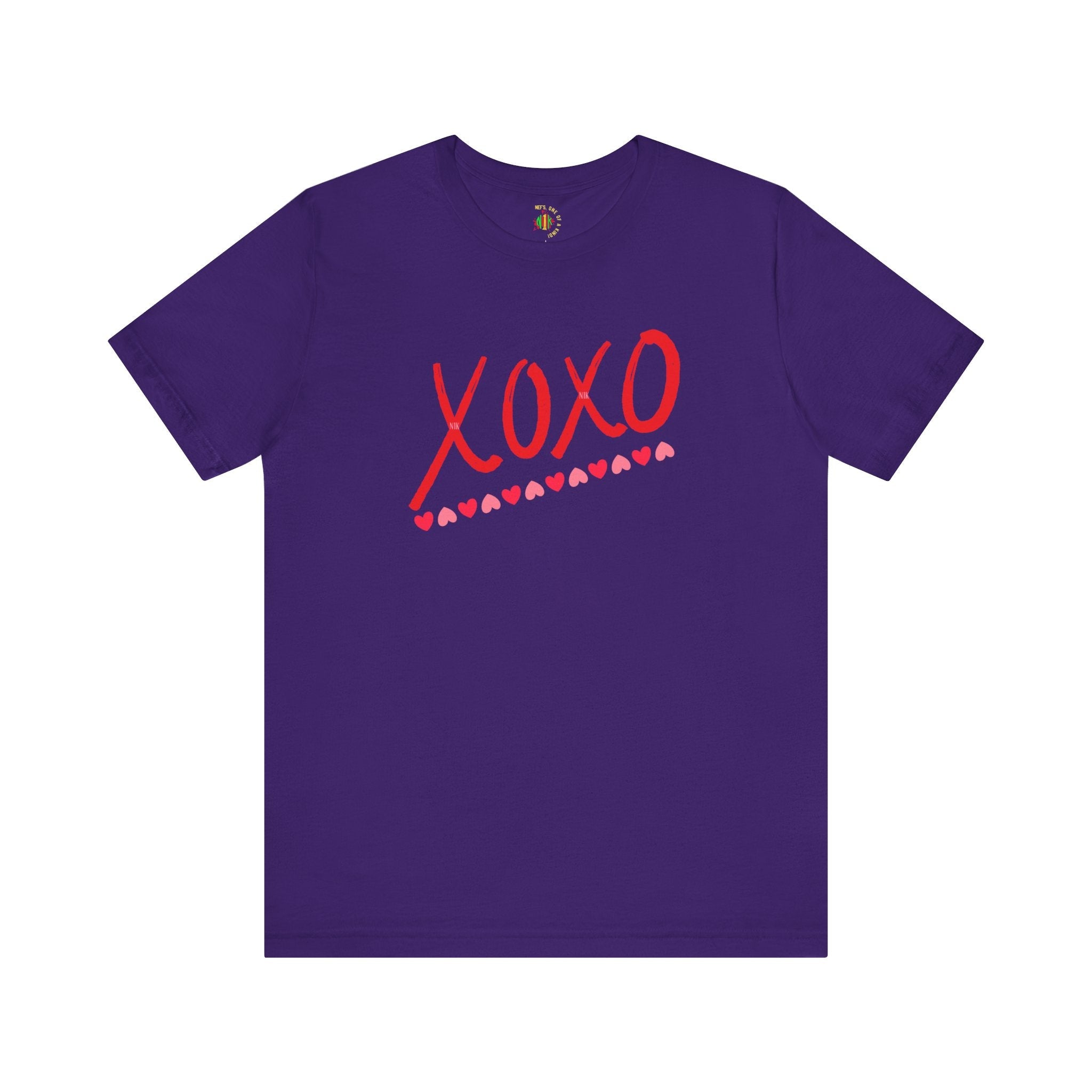 XoXo Valentine Casual Soft Unisex Jersey Crew Neck Short Sleeve Tee