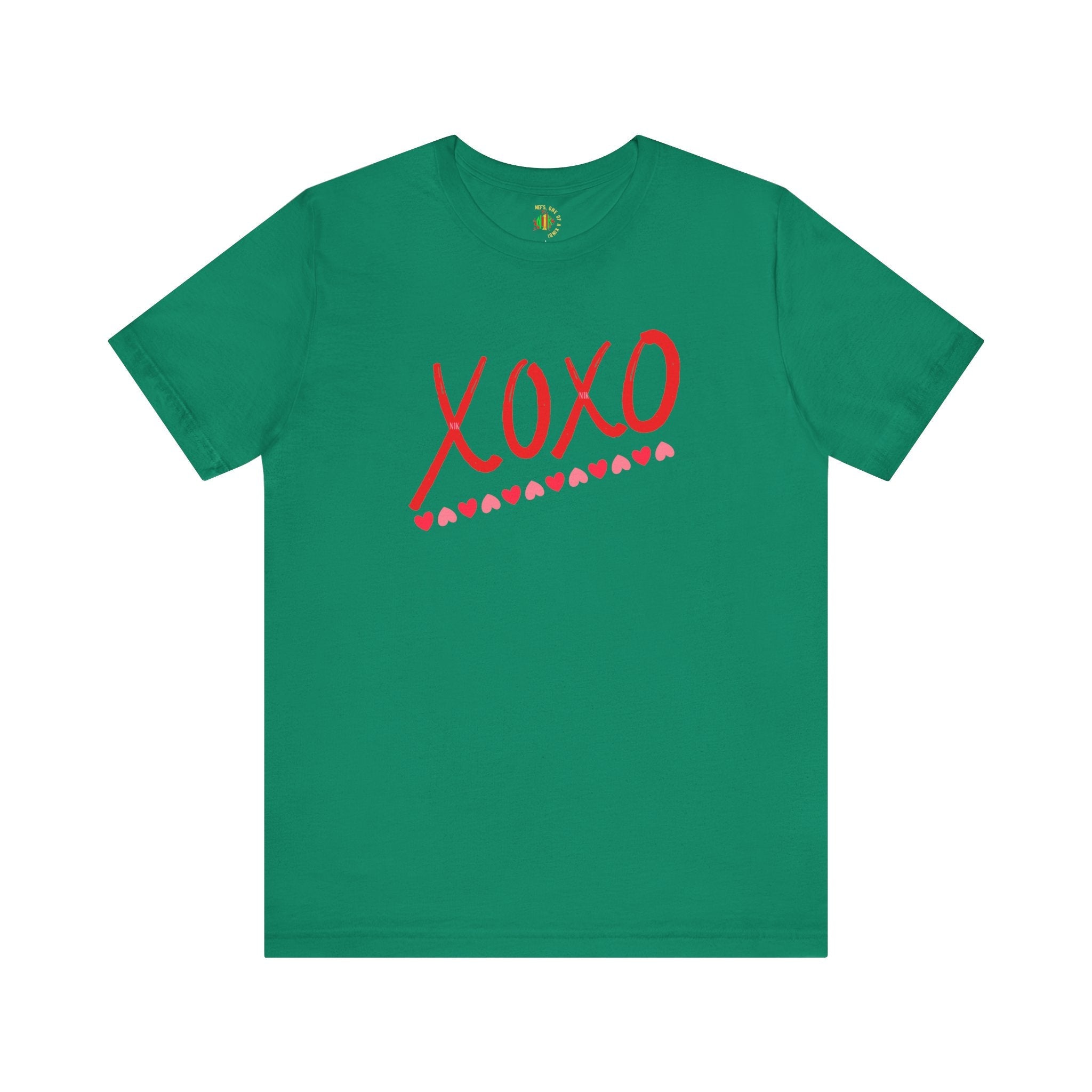 XoXo Valentine Casual Soft Unisex Jersey Crew Neck Short Sleeve Tee