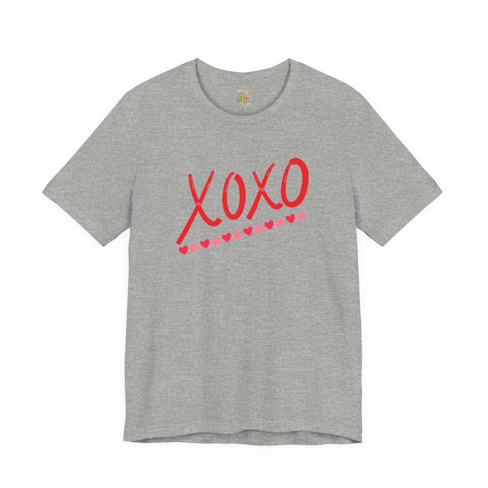 XoXo Valentine Casual Soft Unisex Jersey Crew Neck Short Sleeve Tee