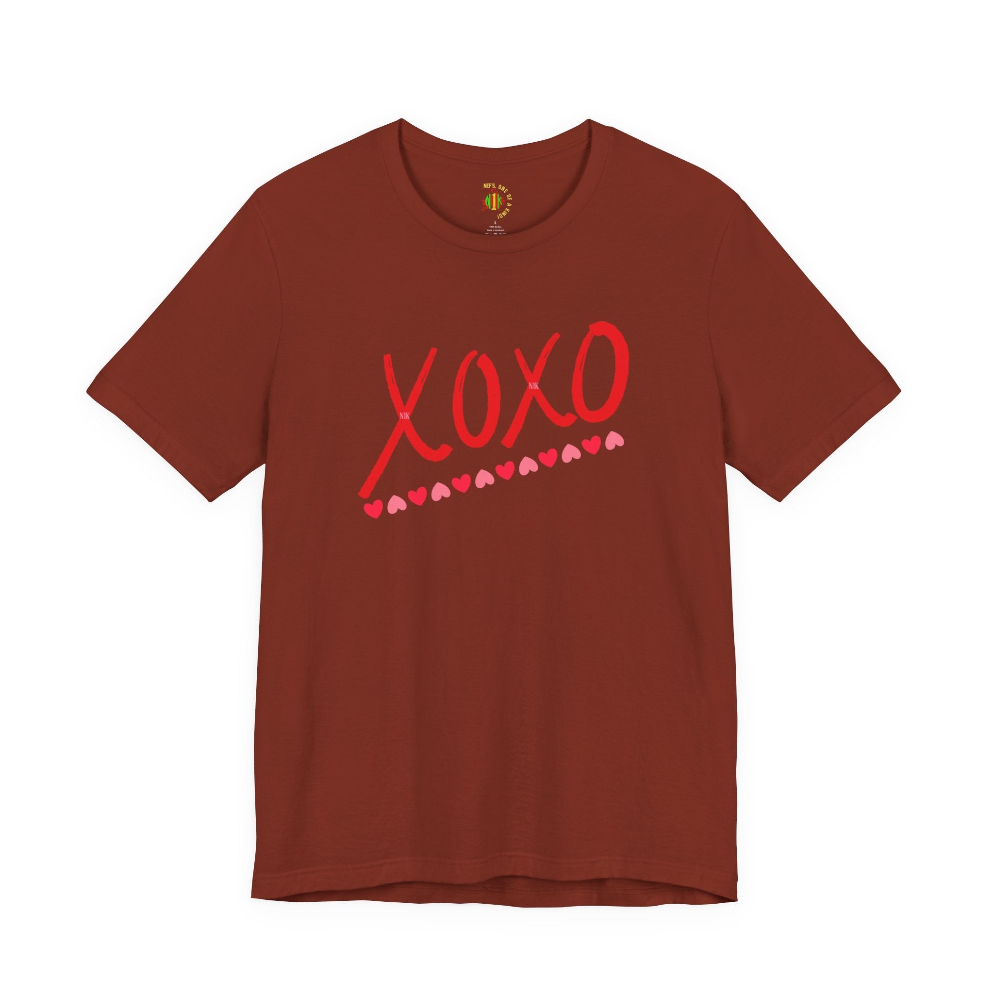 XoXo Valentine Casual Soft Unisex Jersey Crew Neck Short Sleeve Tee