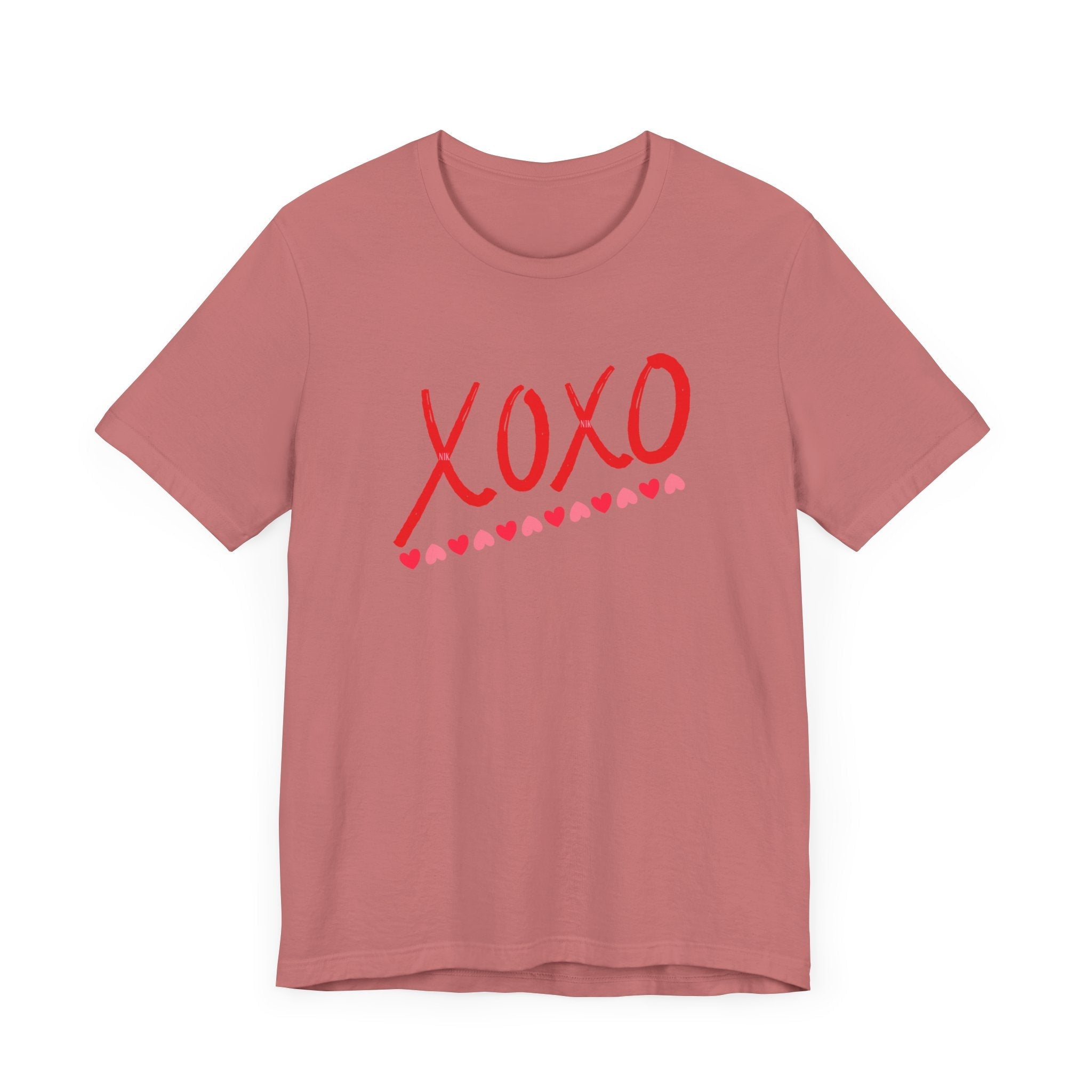 XoXo Valentine Casual Soft Unisex Jersey Crew Neck Short Sleeve TeeT-ShirtXoXo Valentine Casual Soft Unisex Jersey Crew Neck Short Sleeve Tee