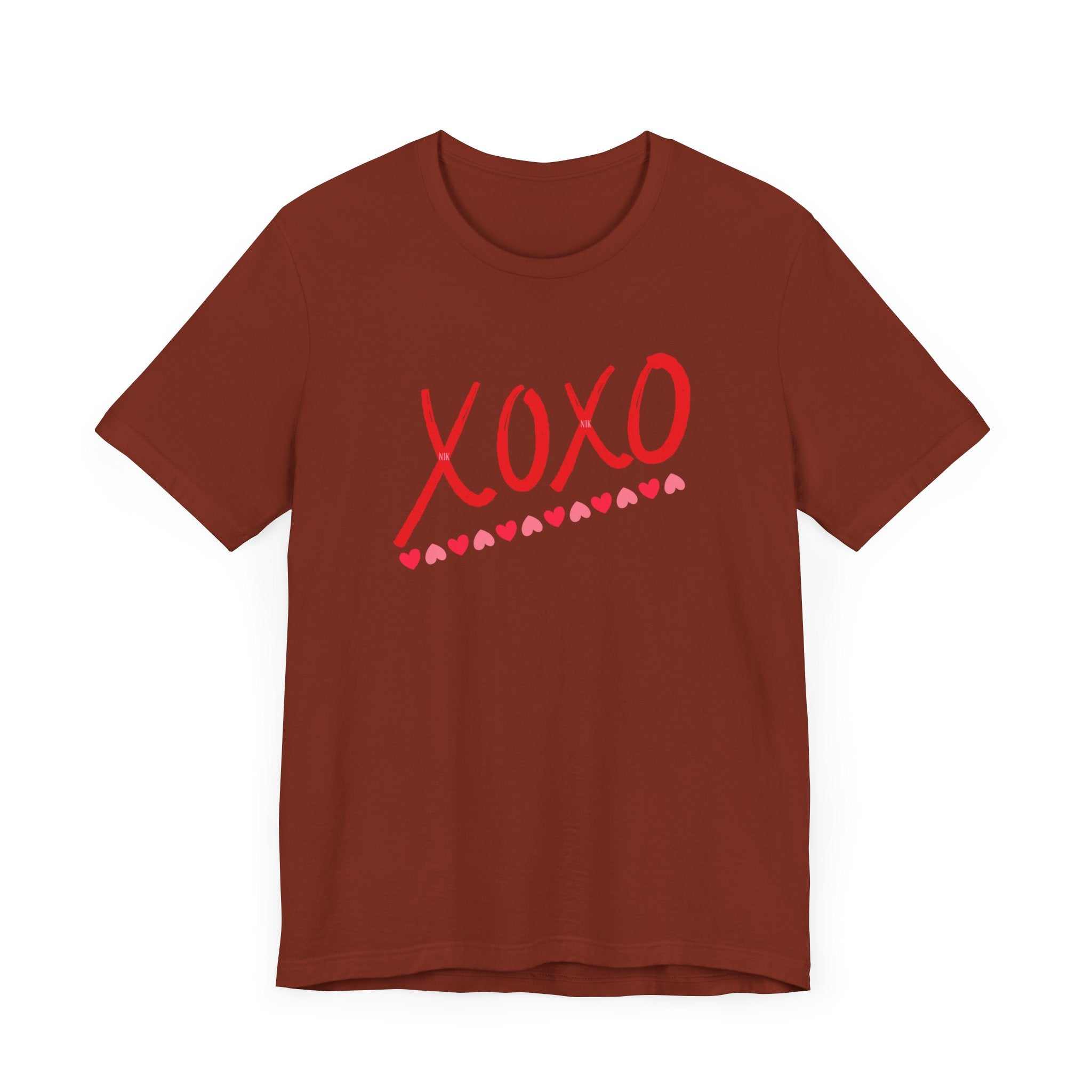 XoXo Valentine Casual Soft Unisex Jersey Crew Neck Short Sleeve TeeT-ShirtXoXo Valentine Casual Soft Unisex Jersey Crew Neck Short Sleeve Tee