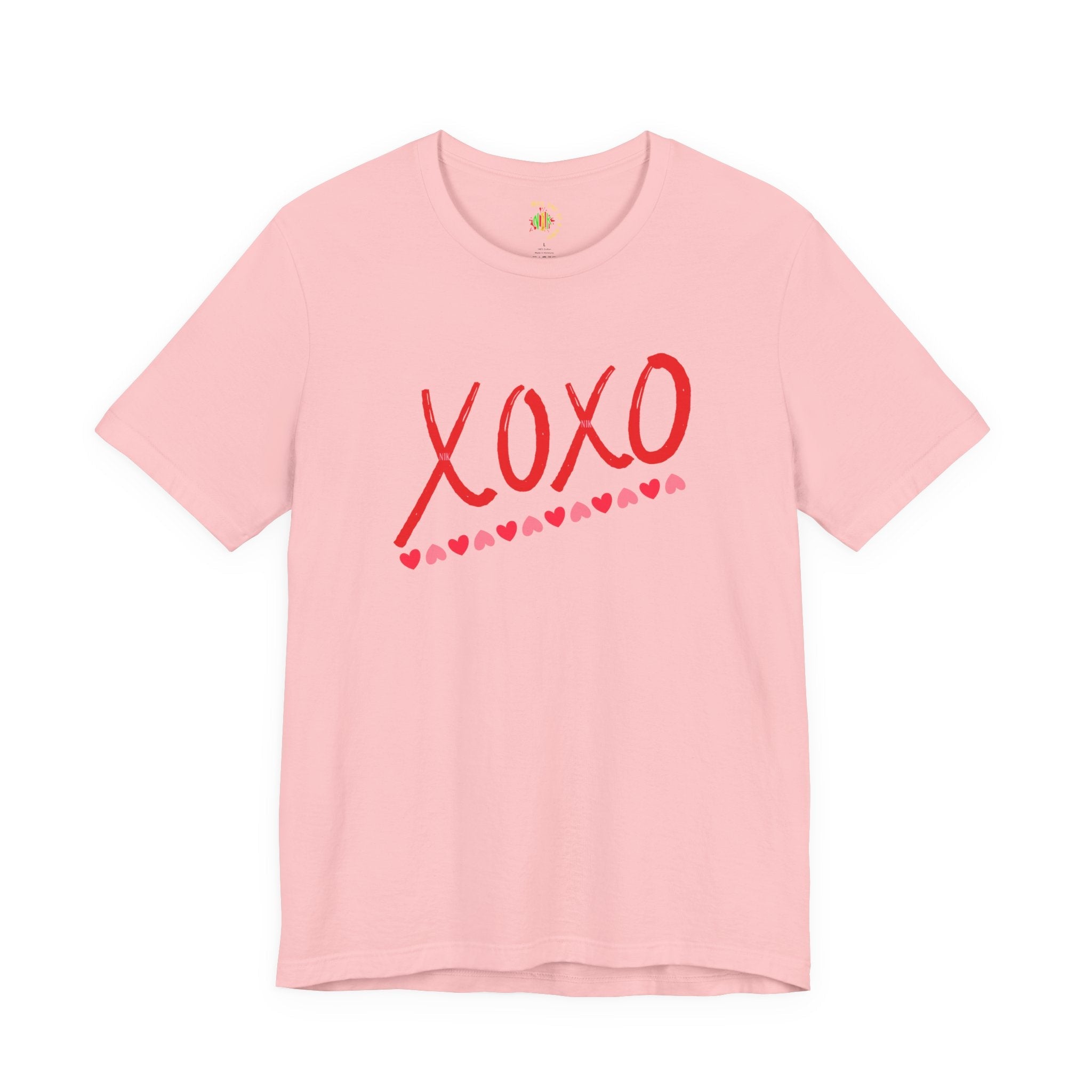 XoXo Valentine Casual Soft Unisex Jersey Crew Neck Short Sleeve Tee