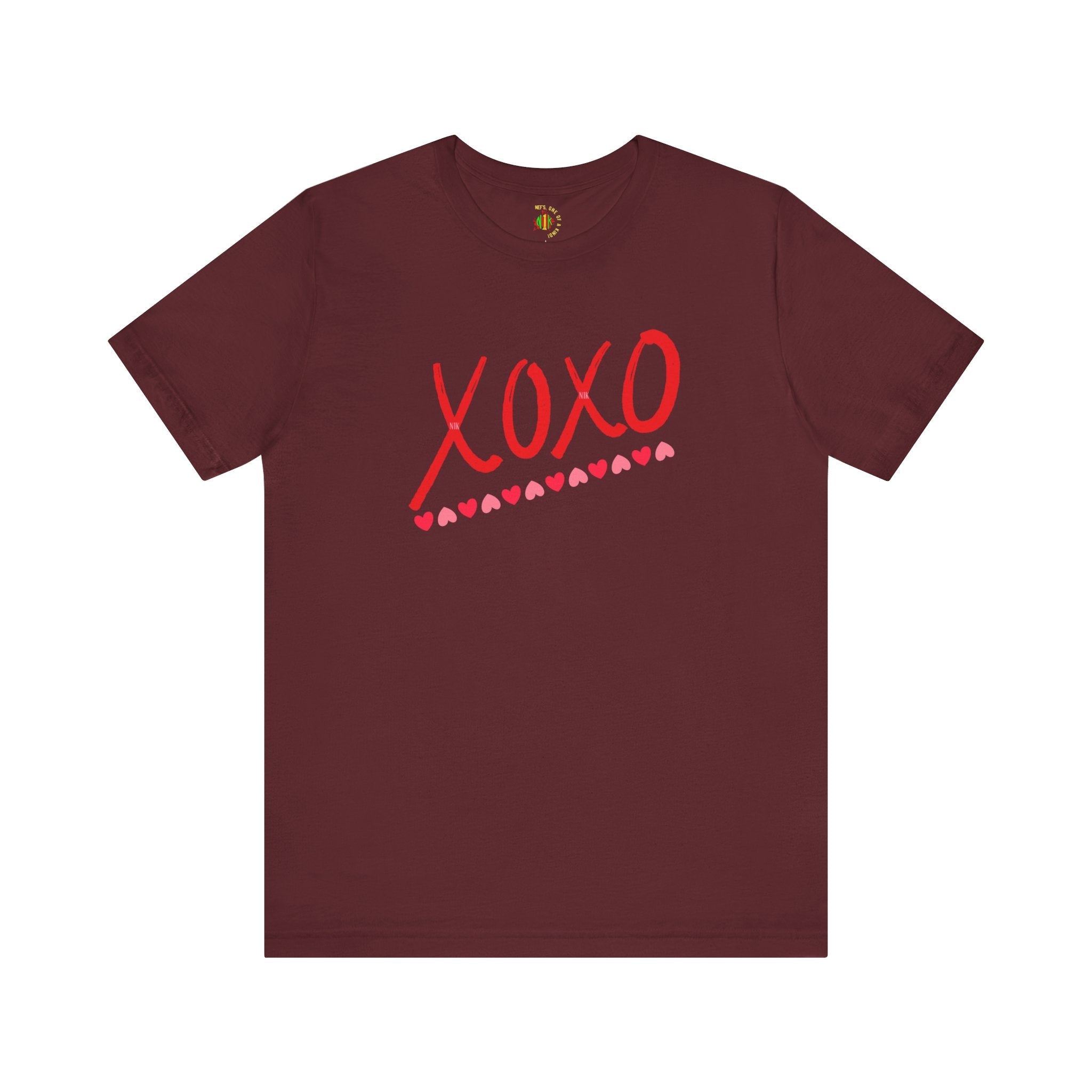 XoXo Valentine Casual Soft Unisex Jersey Crew Neck Short Sleeve Tee