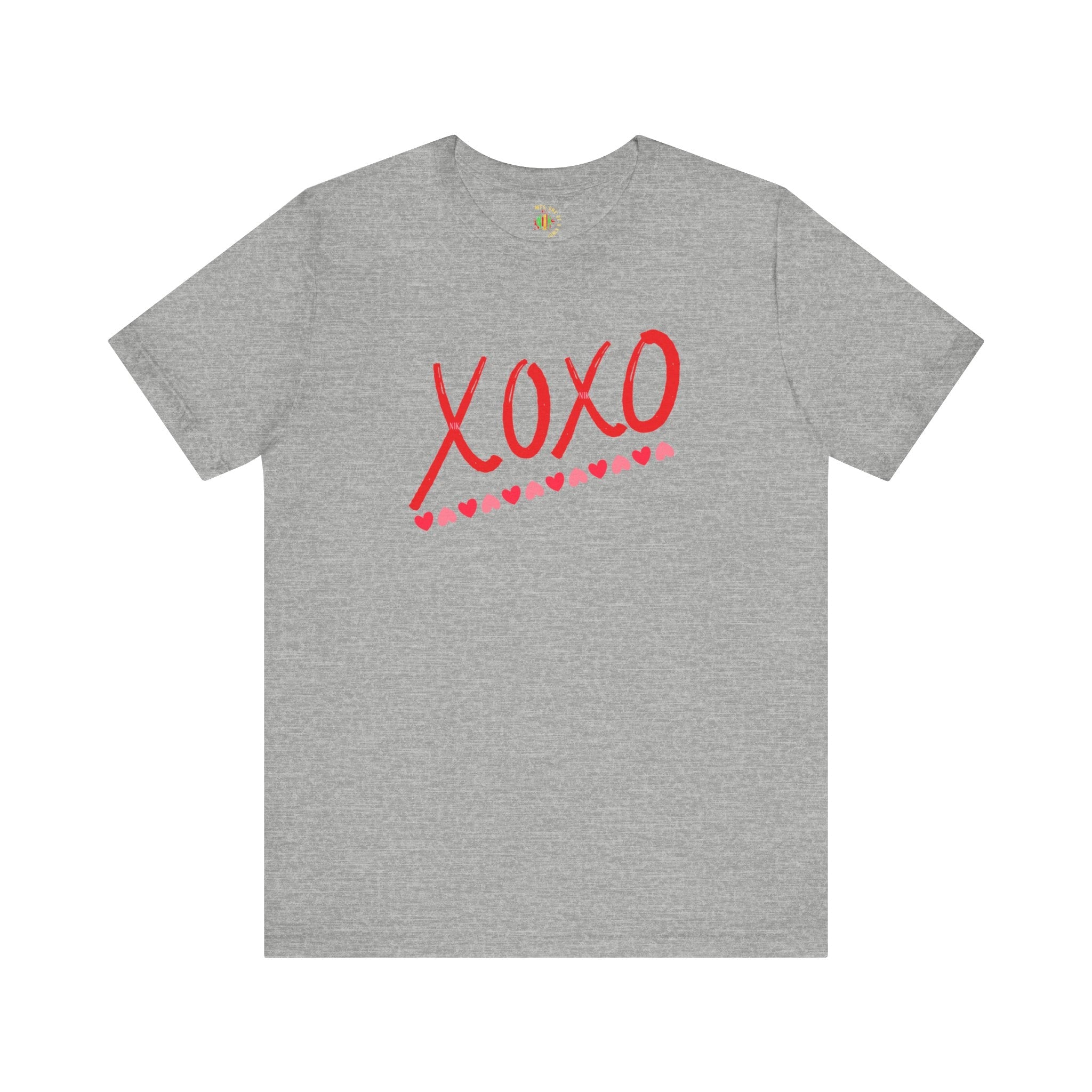 XoXo Valentine Casual Soft Unisex Jersey Crew Neck Short Sleeve Tee